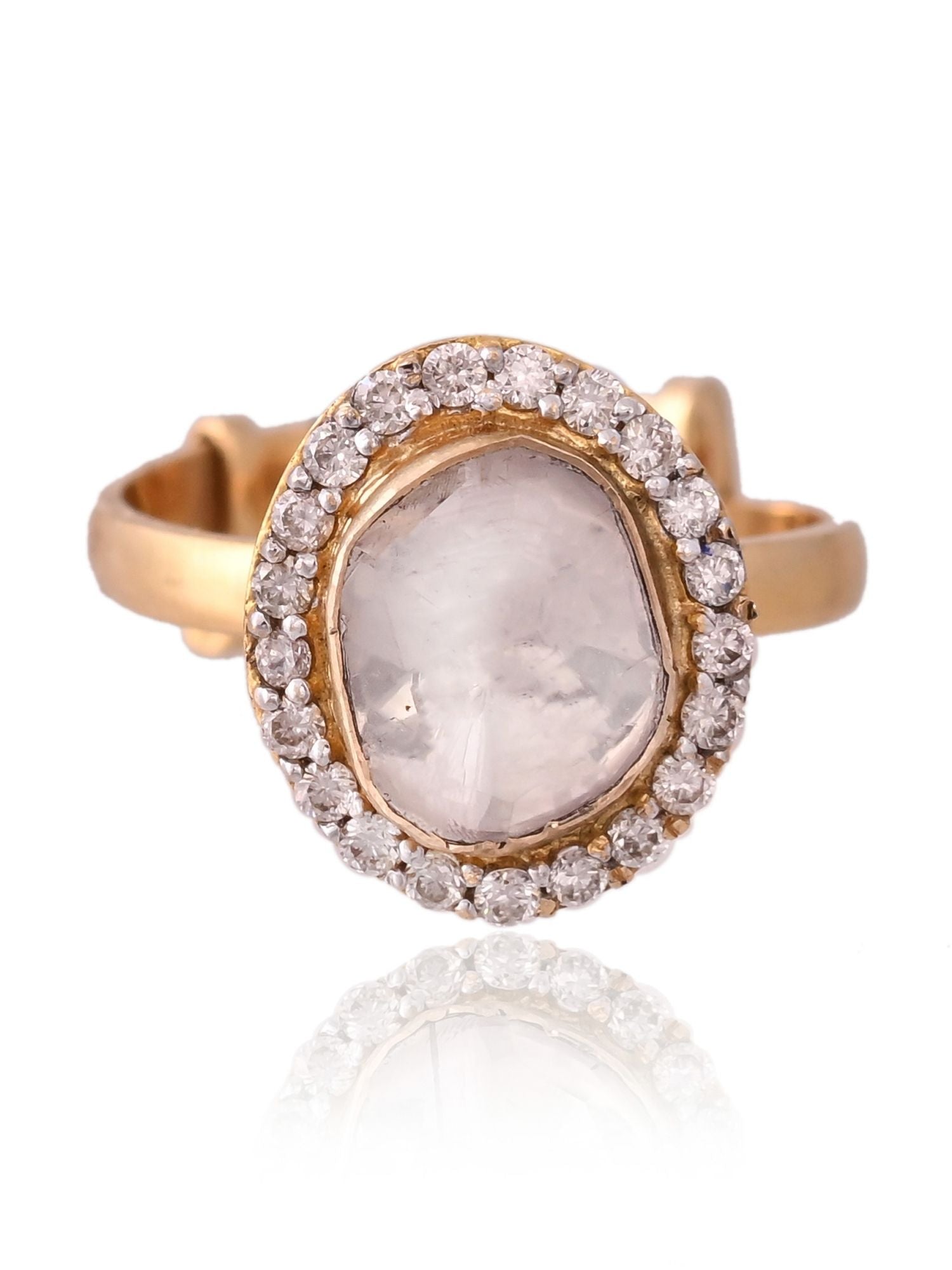 Lustre Polki Ring