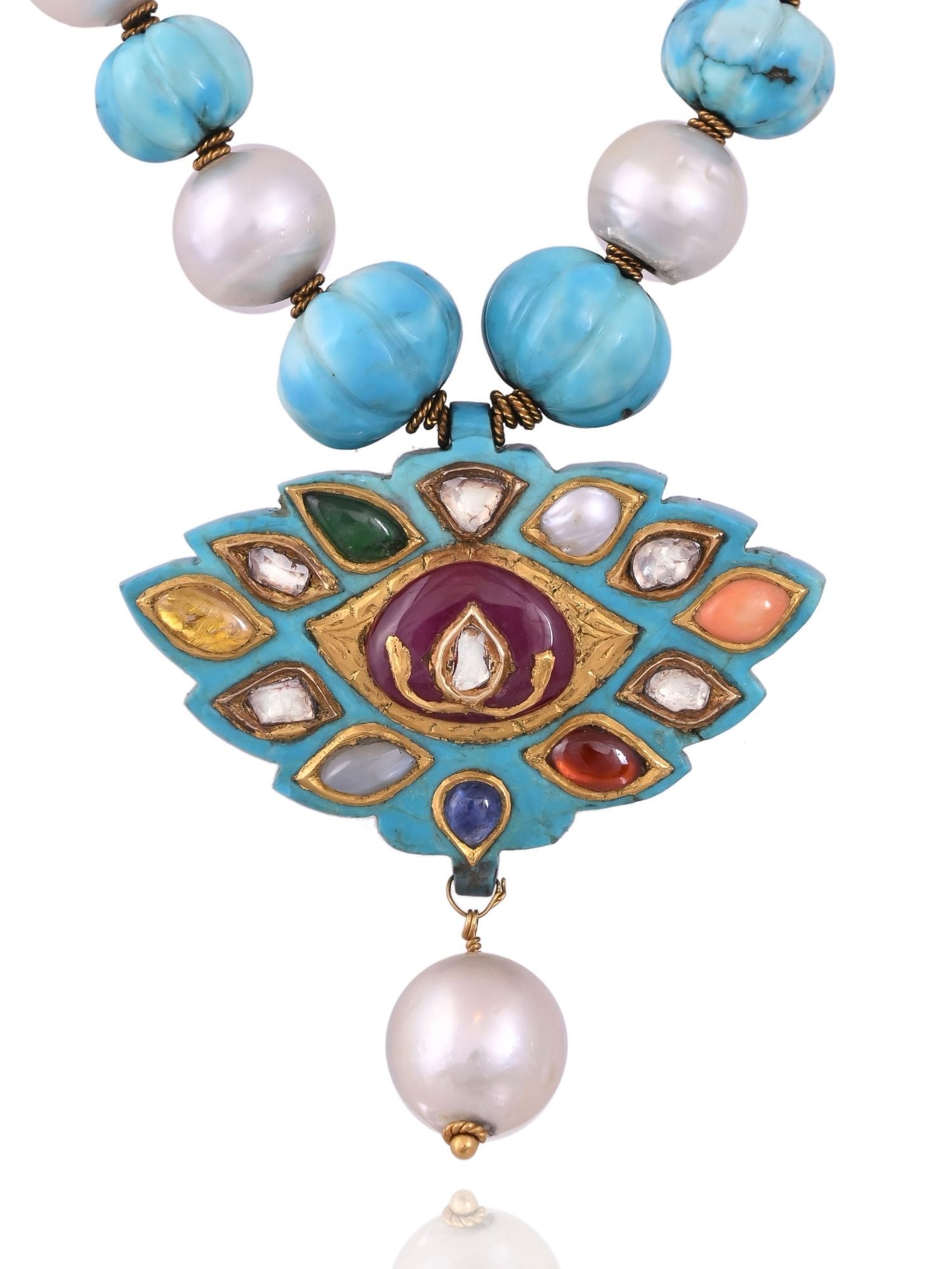 Ethereal Midnight Turquoise Pendant