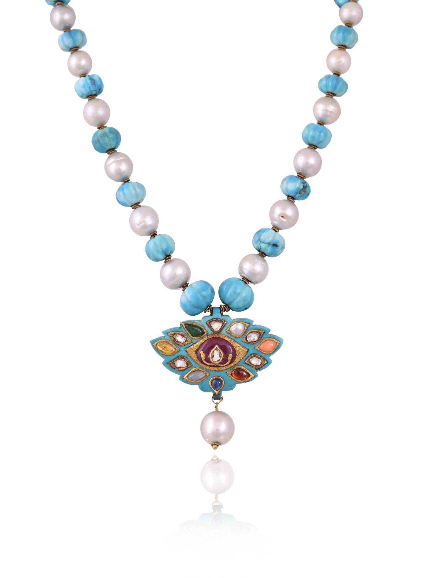 Ethereal Midnight Turquoise Pendant