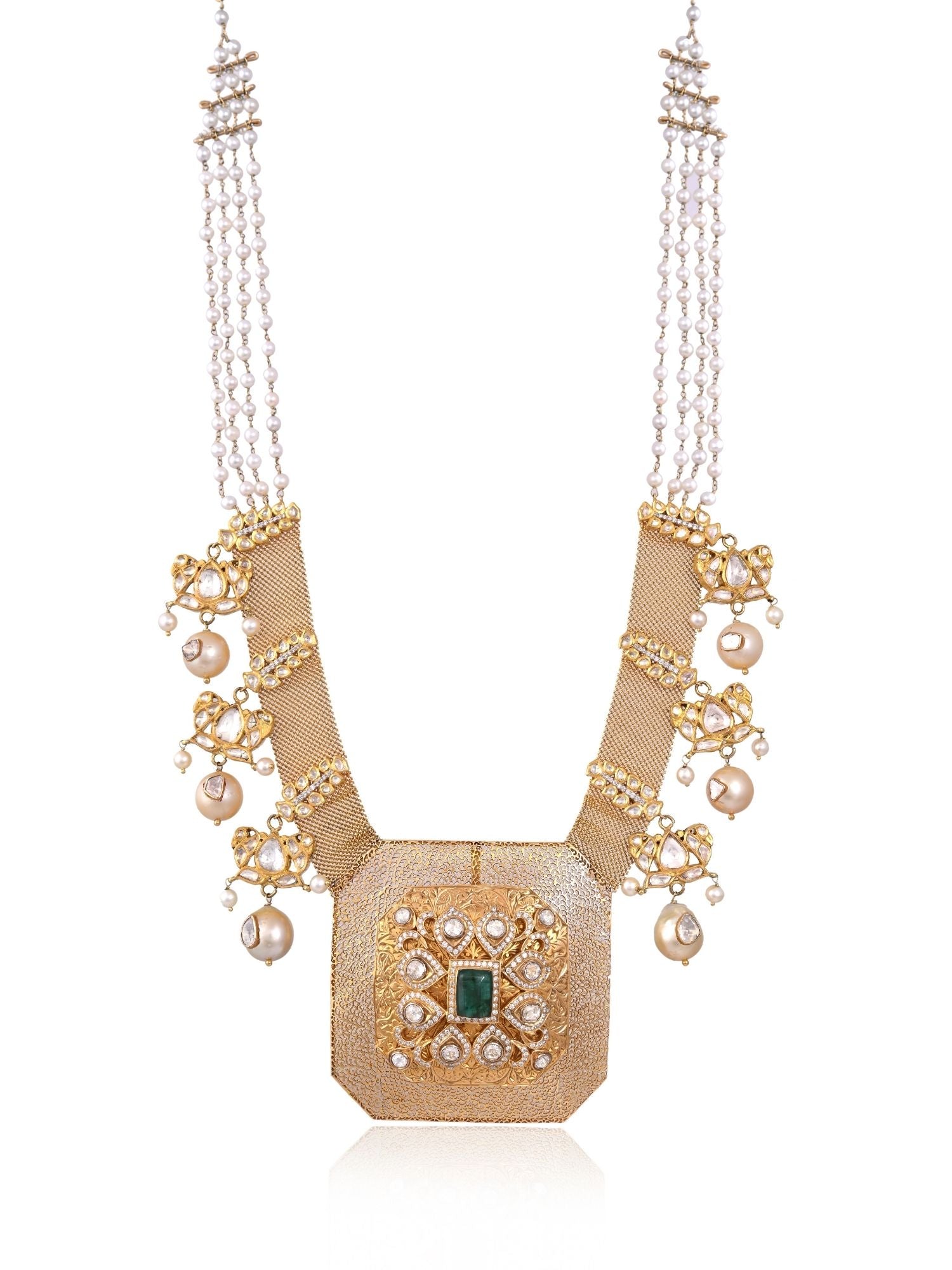 Polygon Pearlfall Pendant