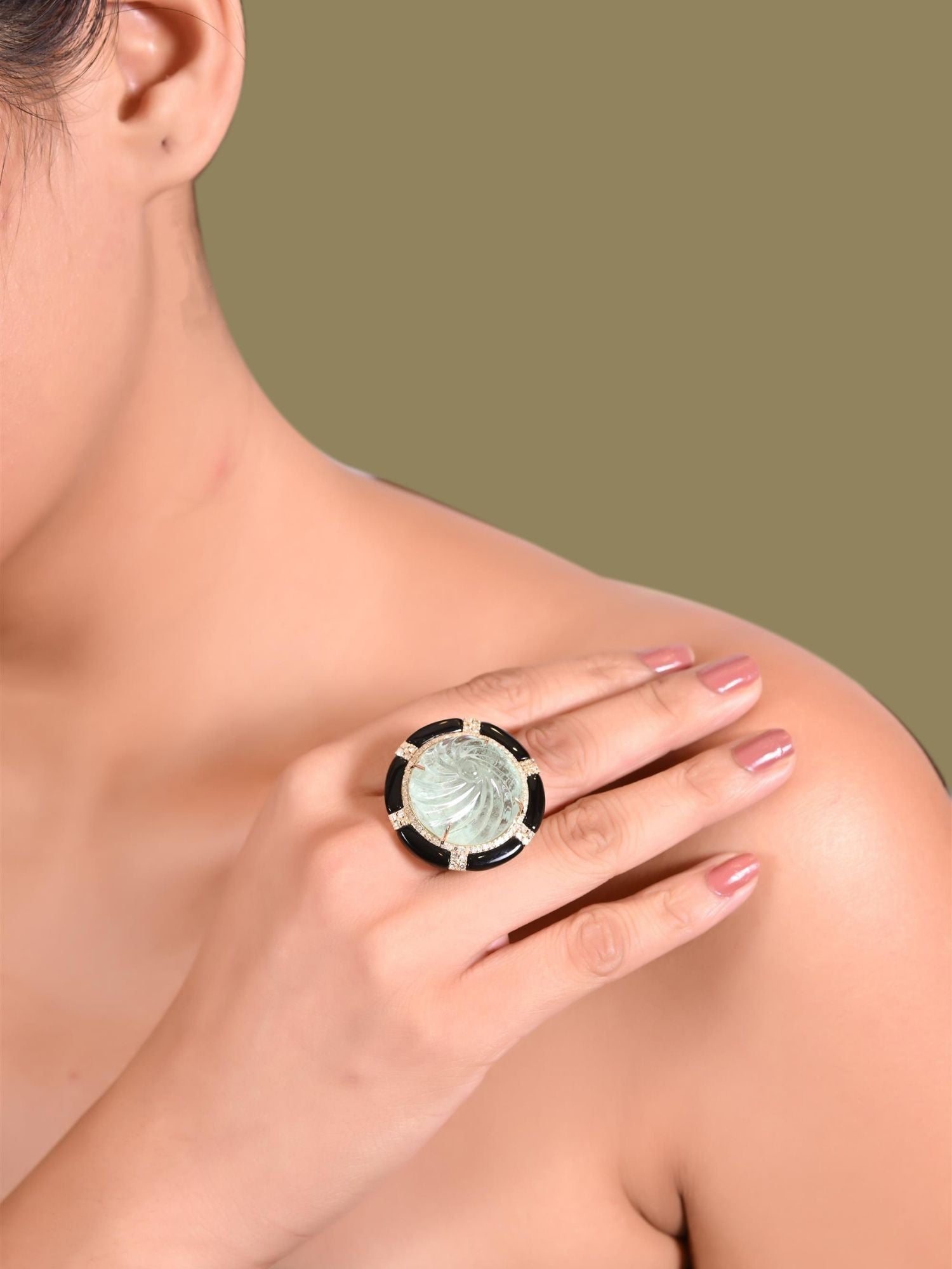 Emerald Eclipse Ring
