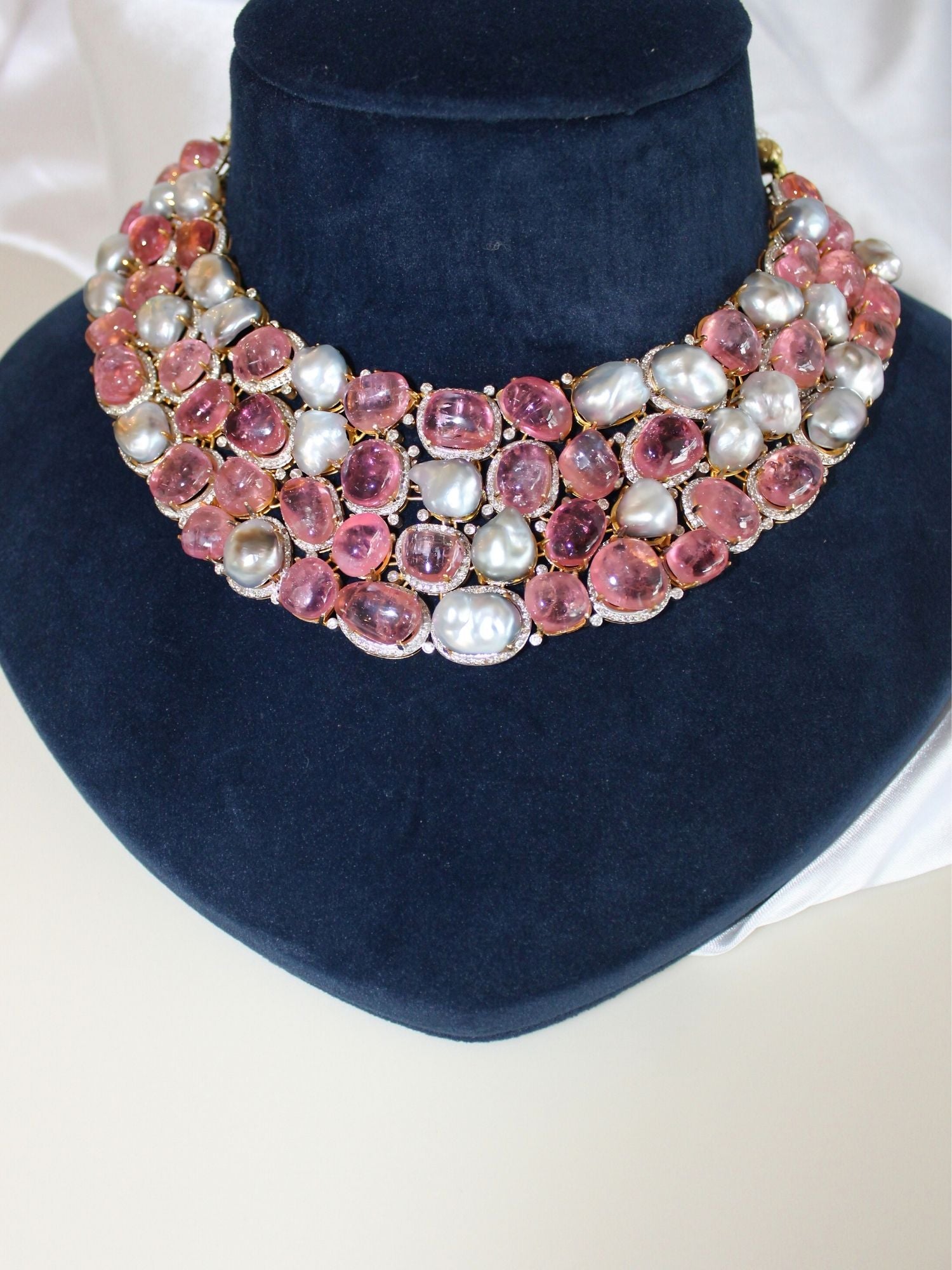 Pearlglint Tourmaline Necklace Set