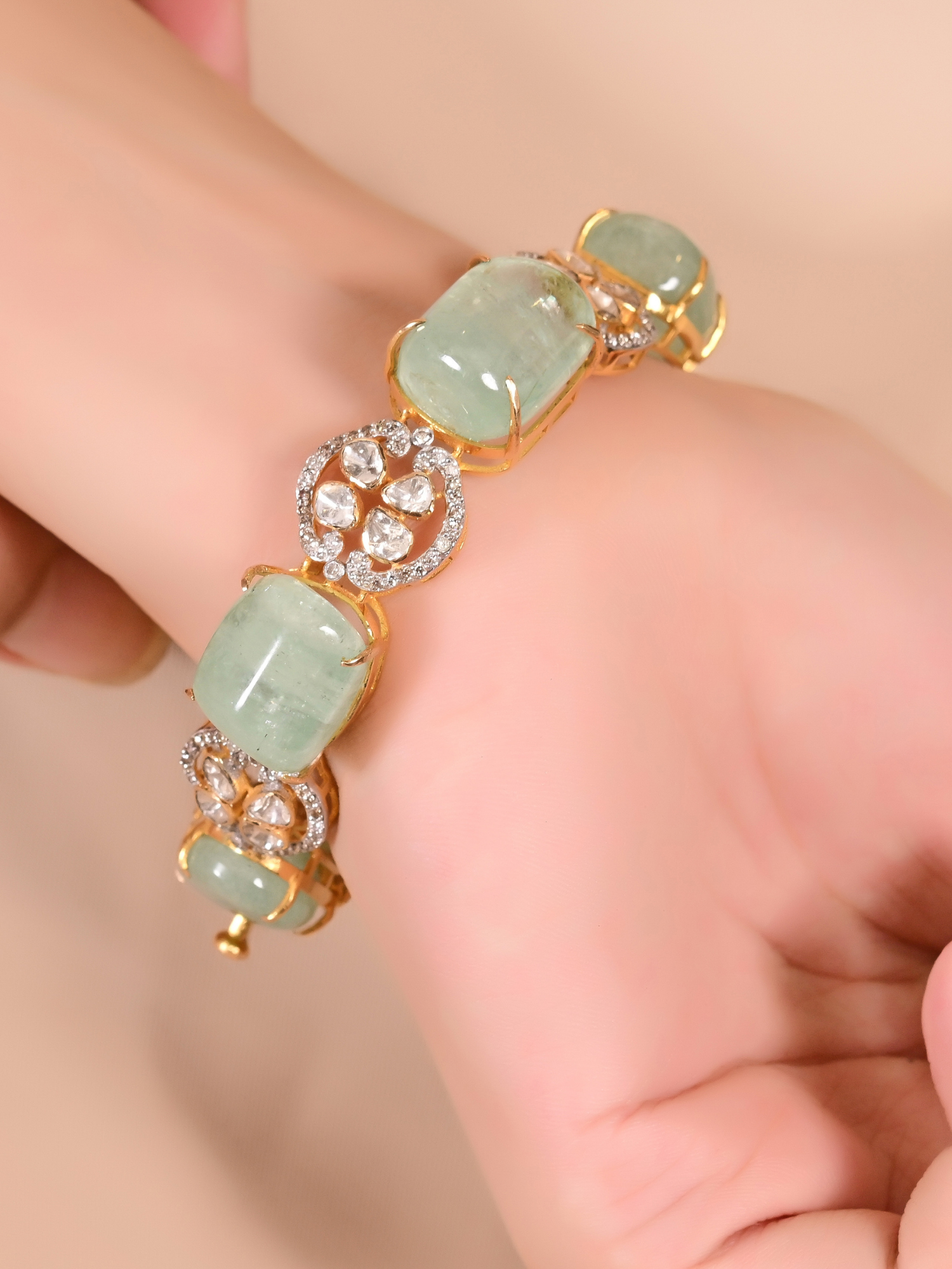 The Verdure Emerald Bangle