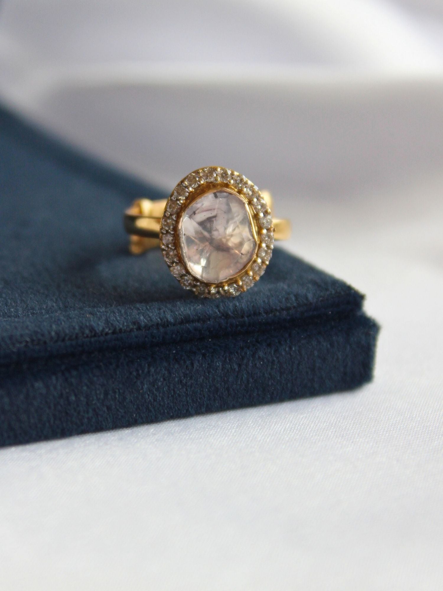 Lustre Polki Ring