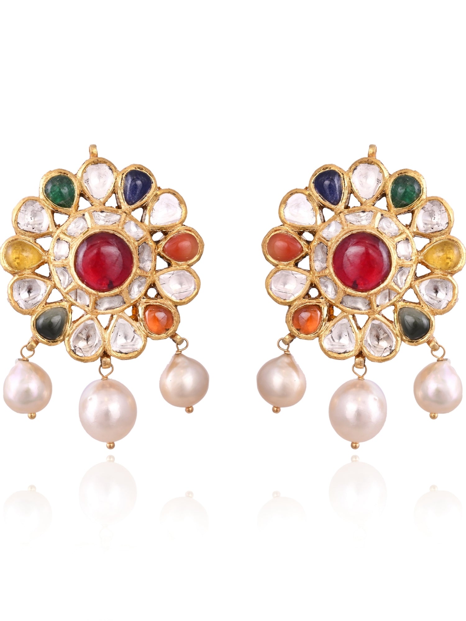 The Nine Jewels of Light Earrings