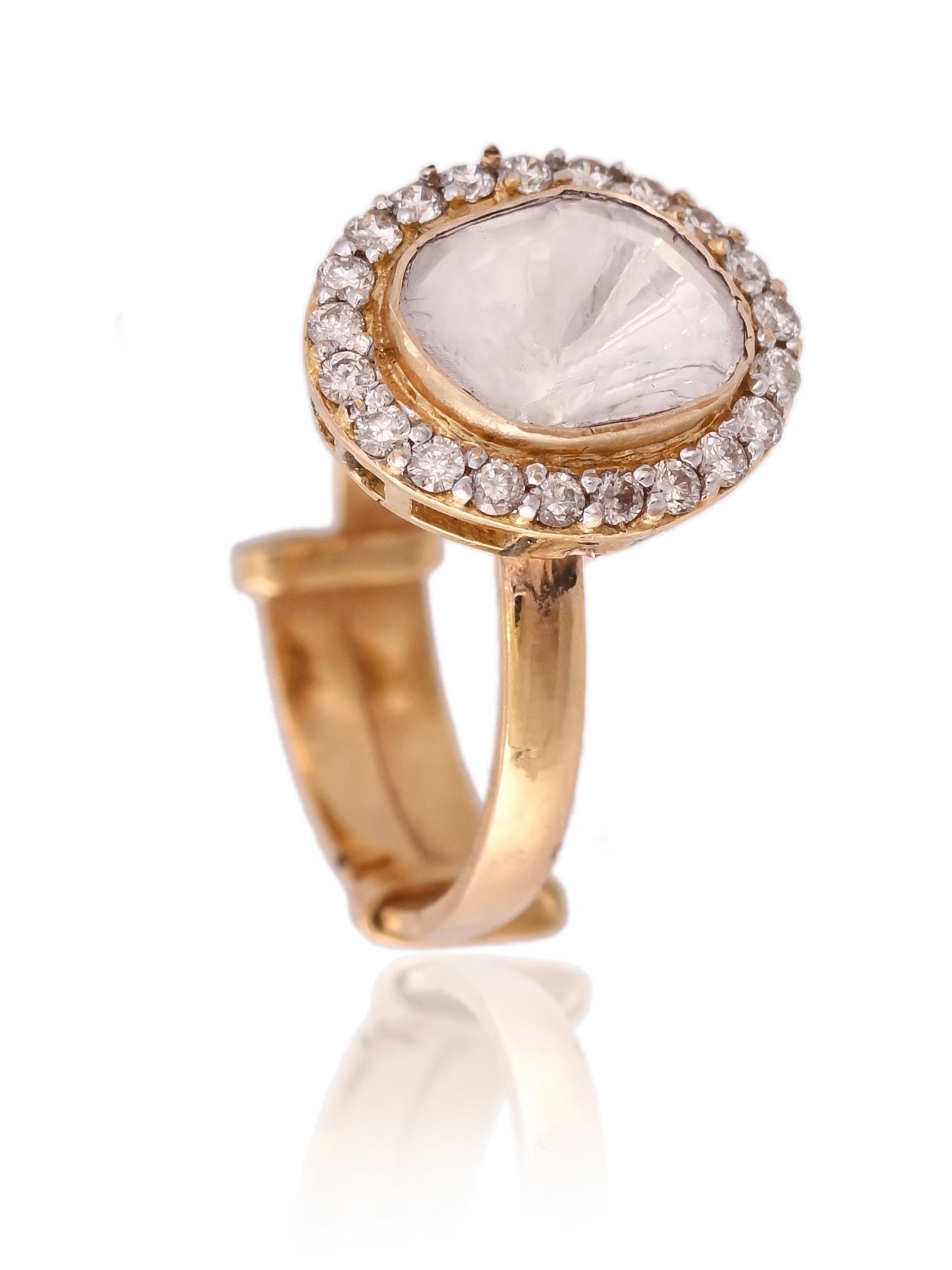 Lustre Polki Ring