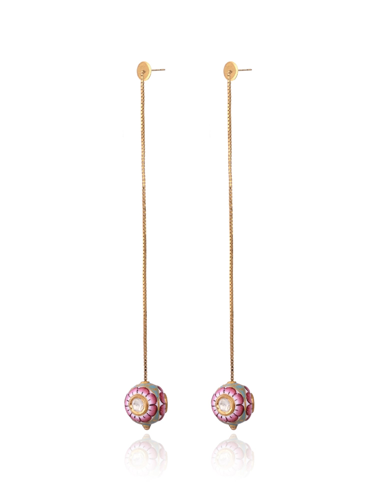 Polki Pendulum Earrings
