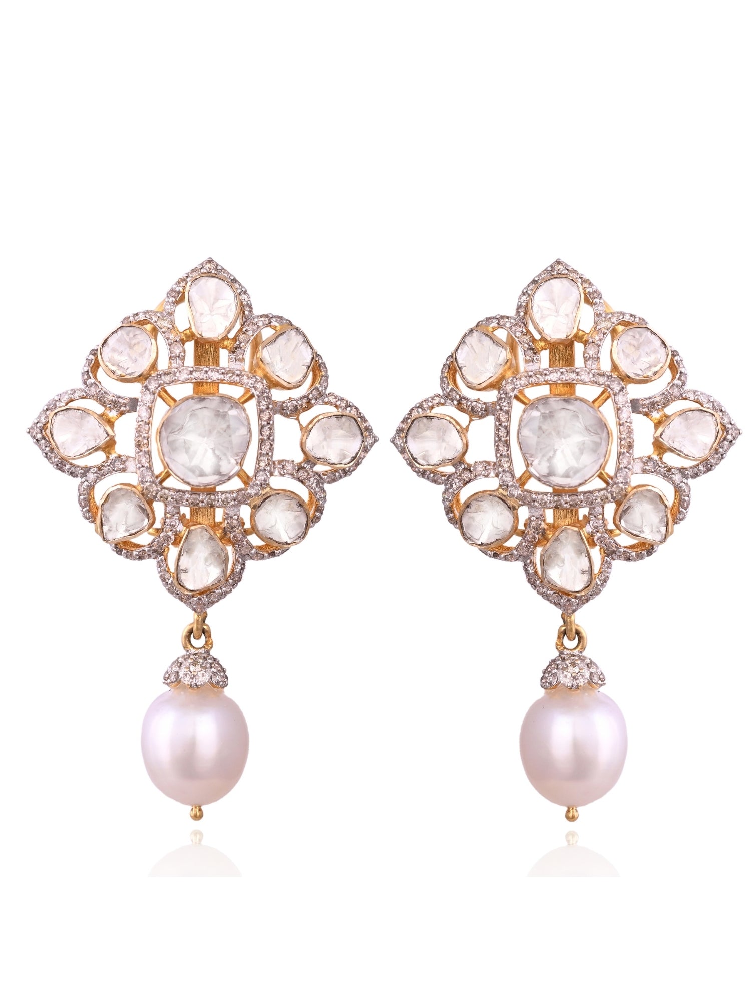 Diamond Drape Rhombus Earrings
