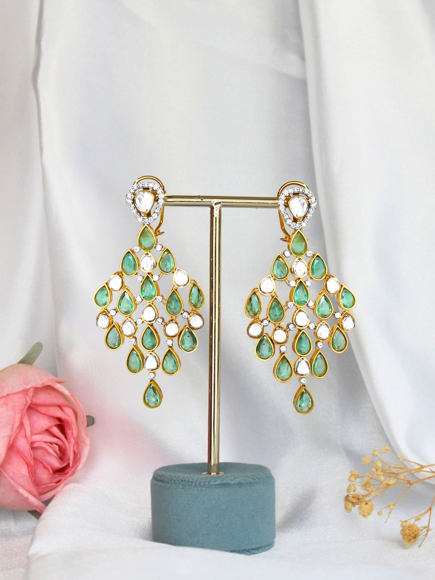 Emerald Lush Soiree Earrings