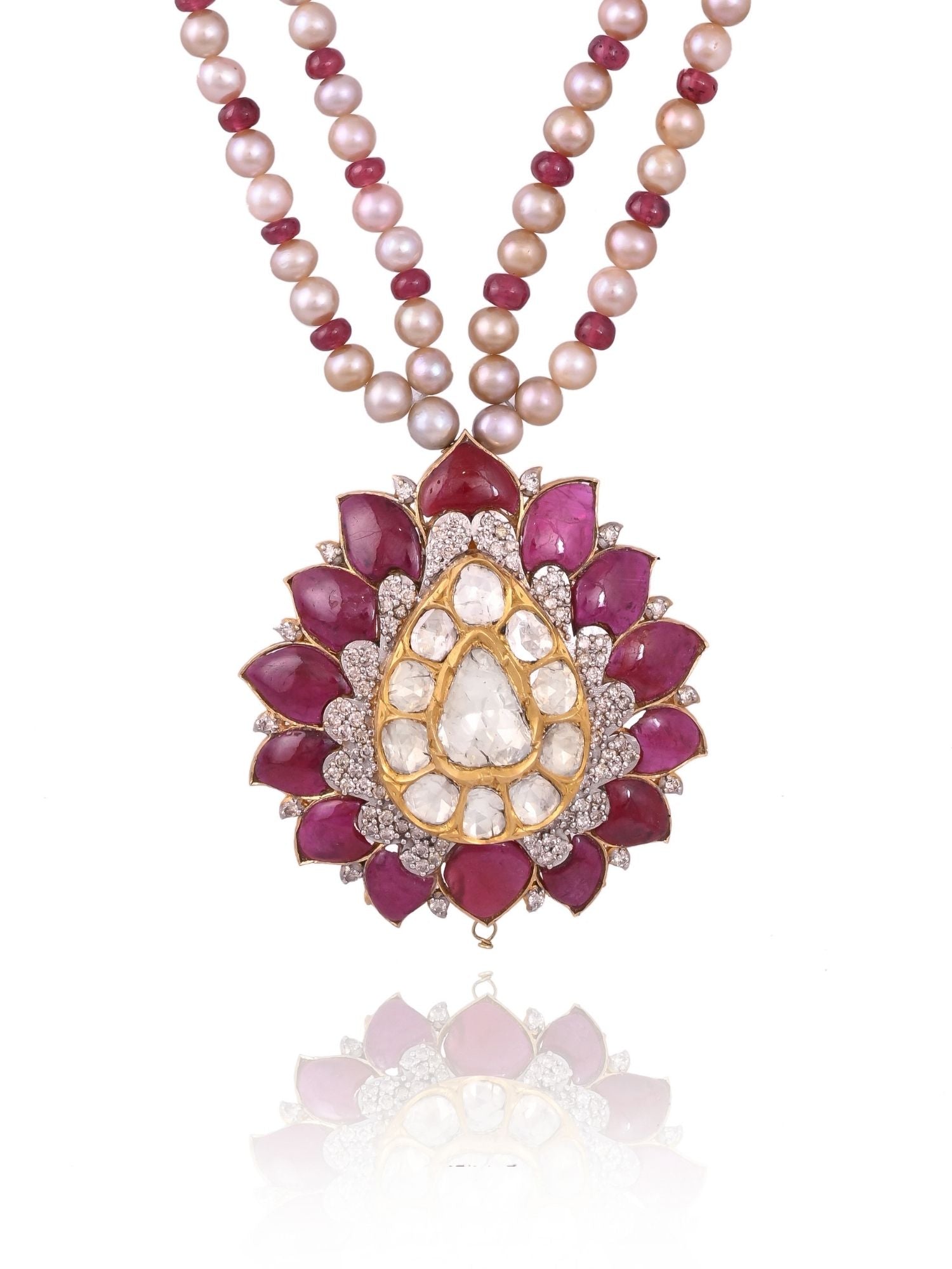 Rouge Drop Ruby Pendant Set