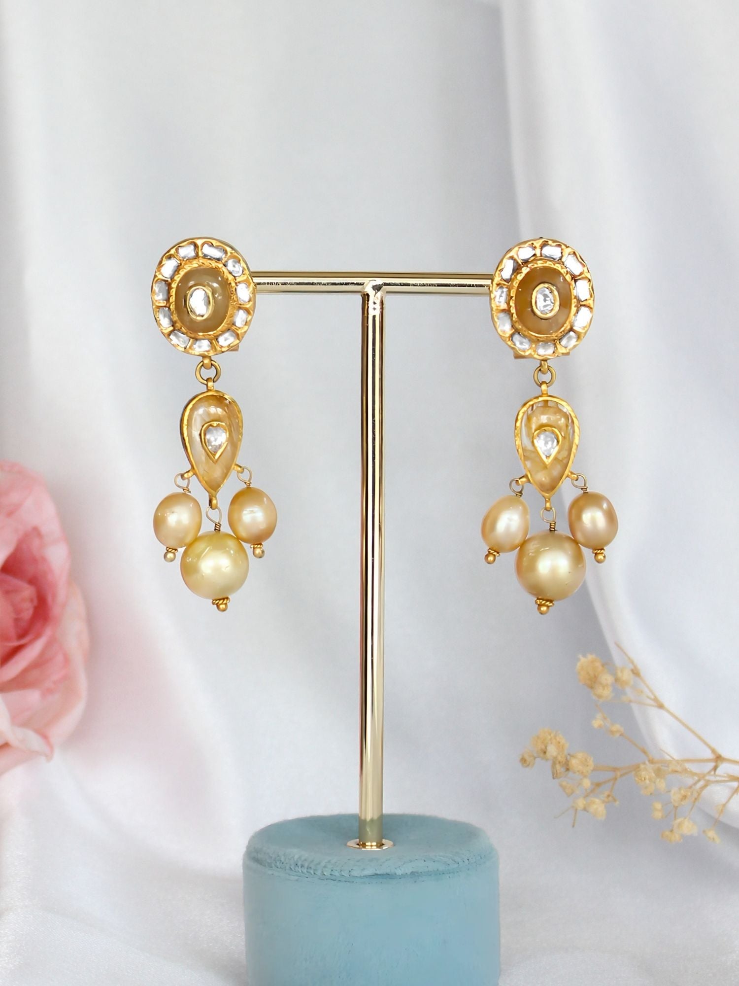 The Pearlfall Sapphire Earrings