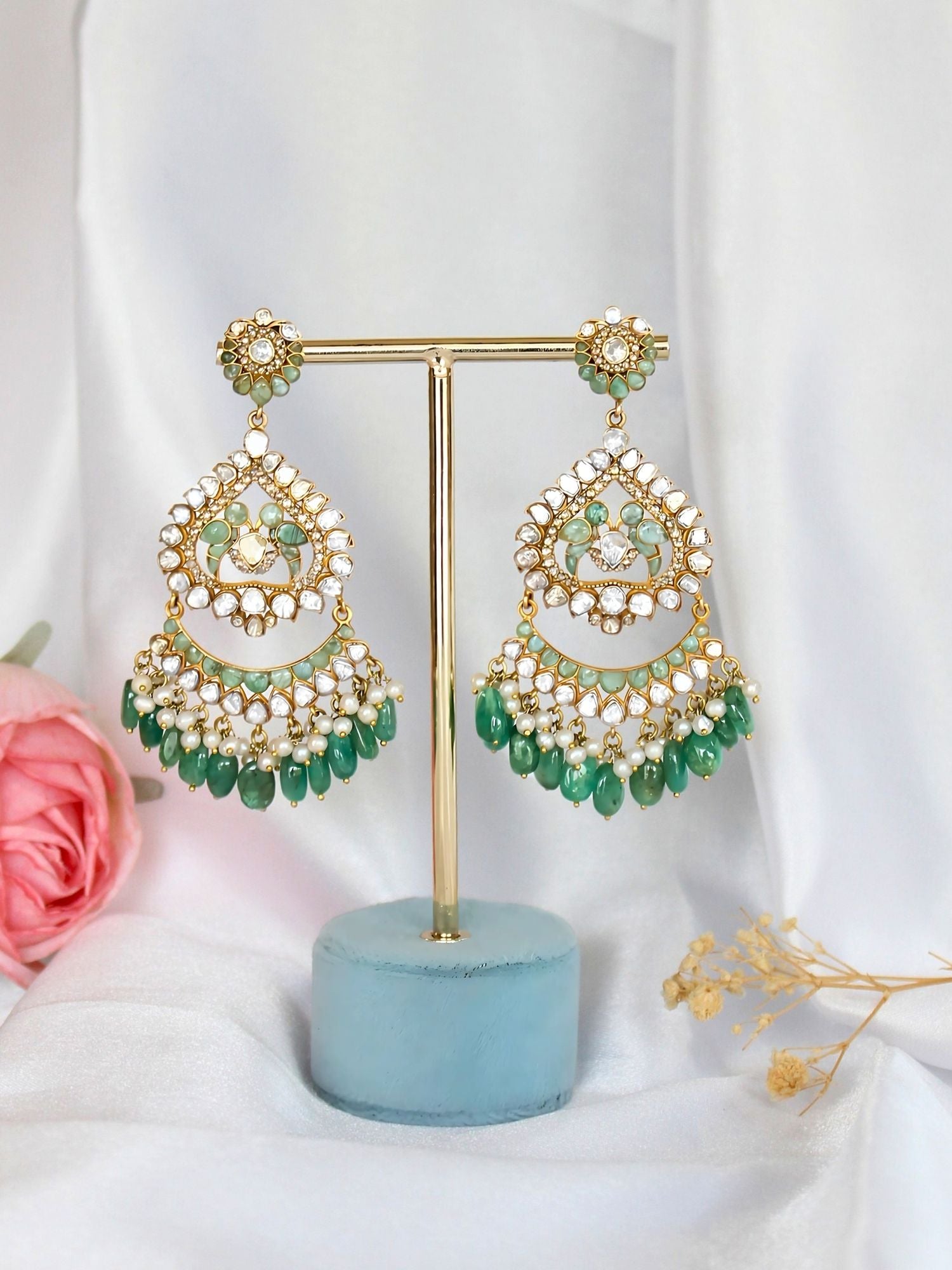 Enchanted in Emerald Earrings