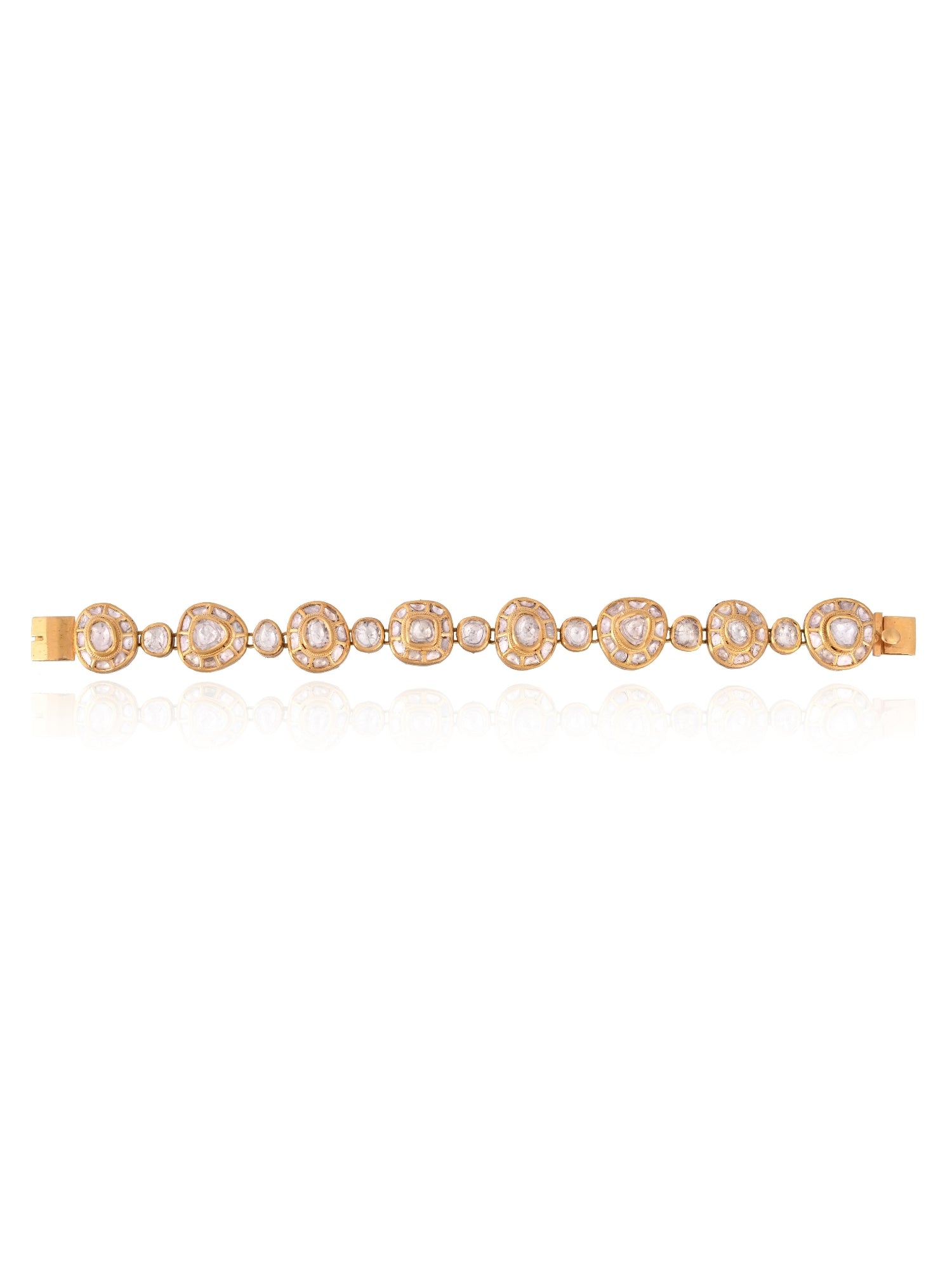 Gleaming Circles Polki Bracelet