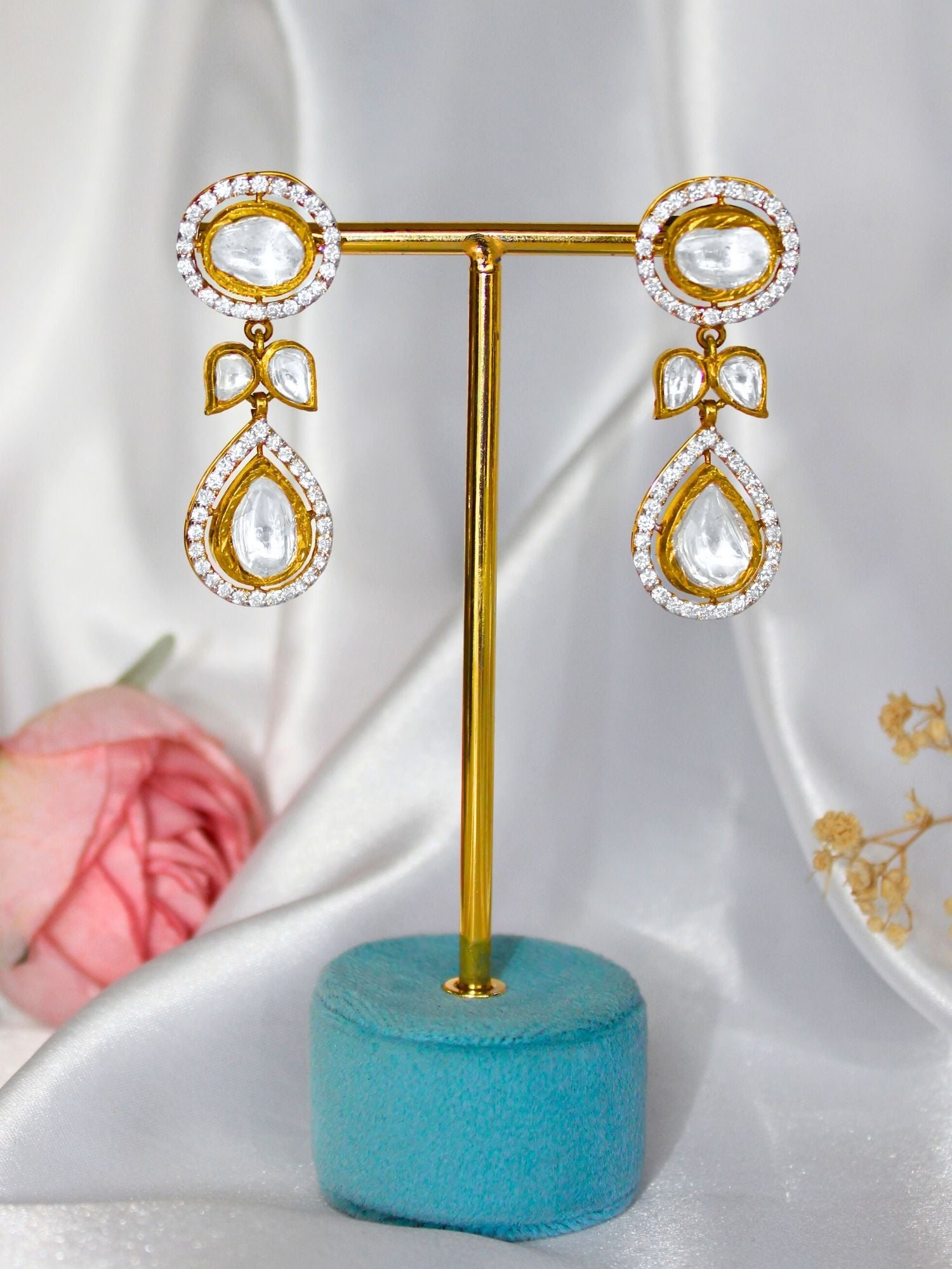 Polki Raindrop Earrings