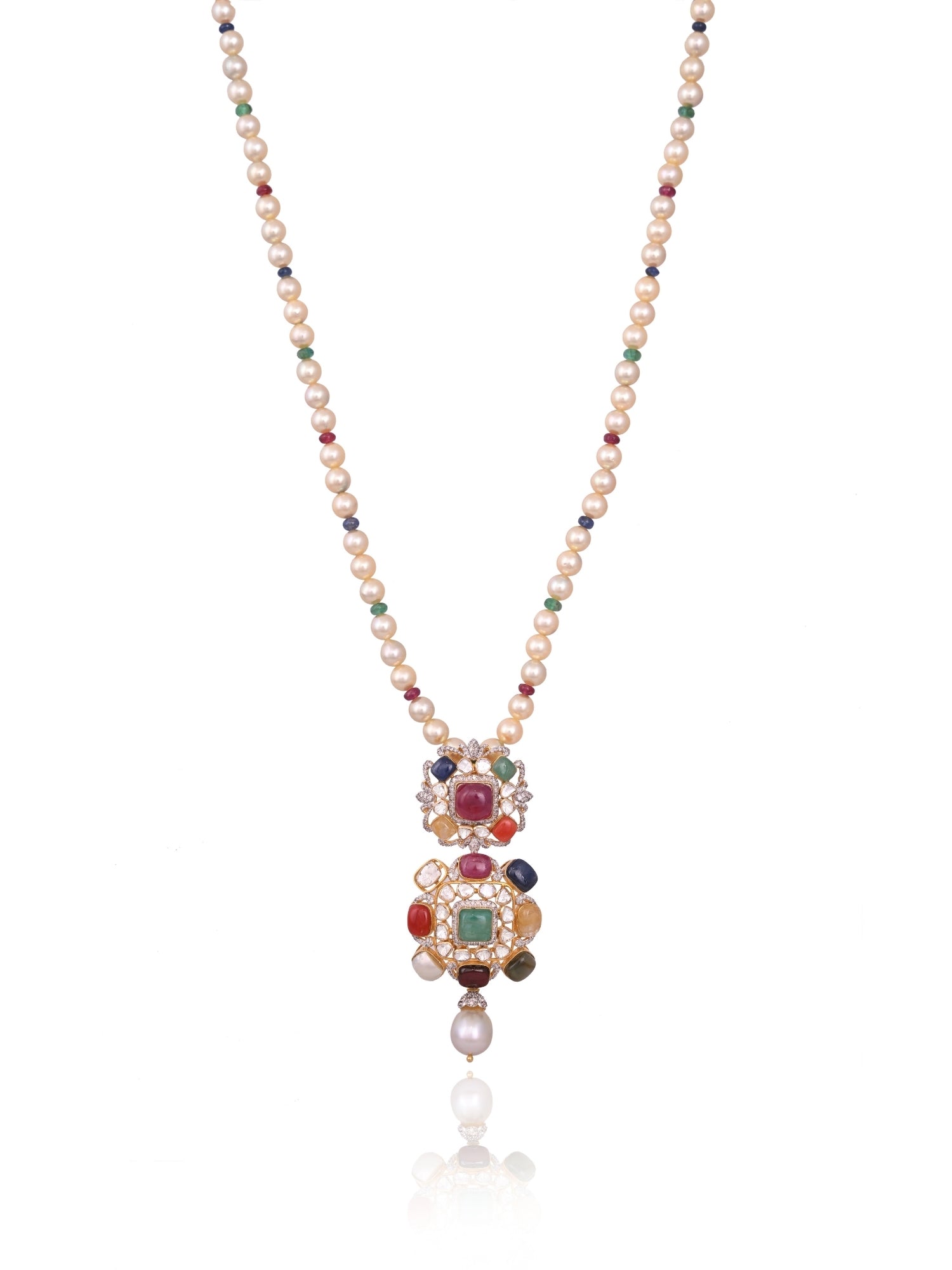 Cluster of Color Pendant Set