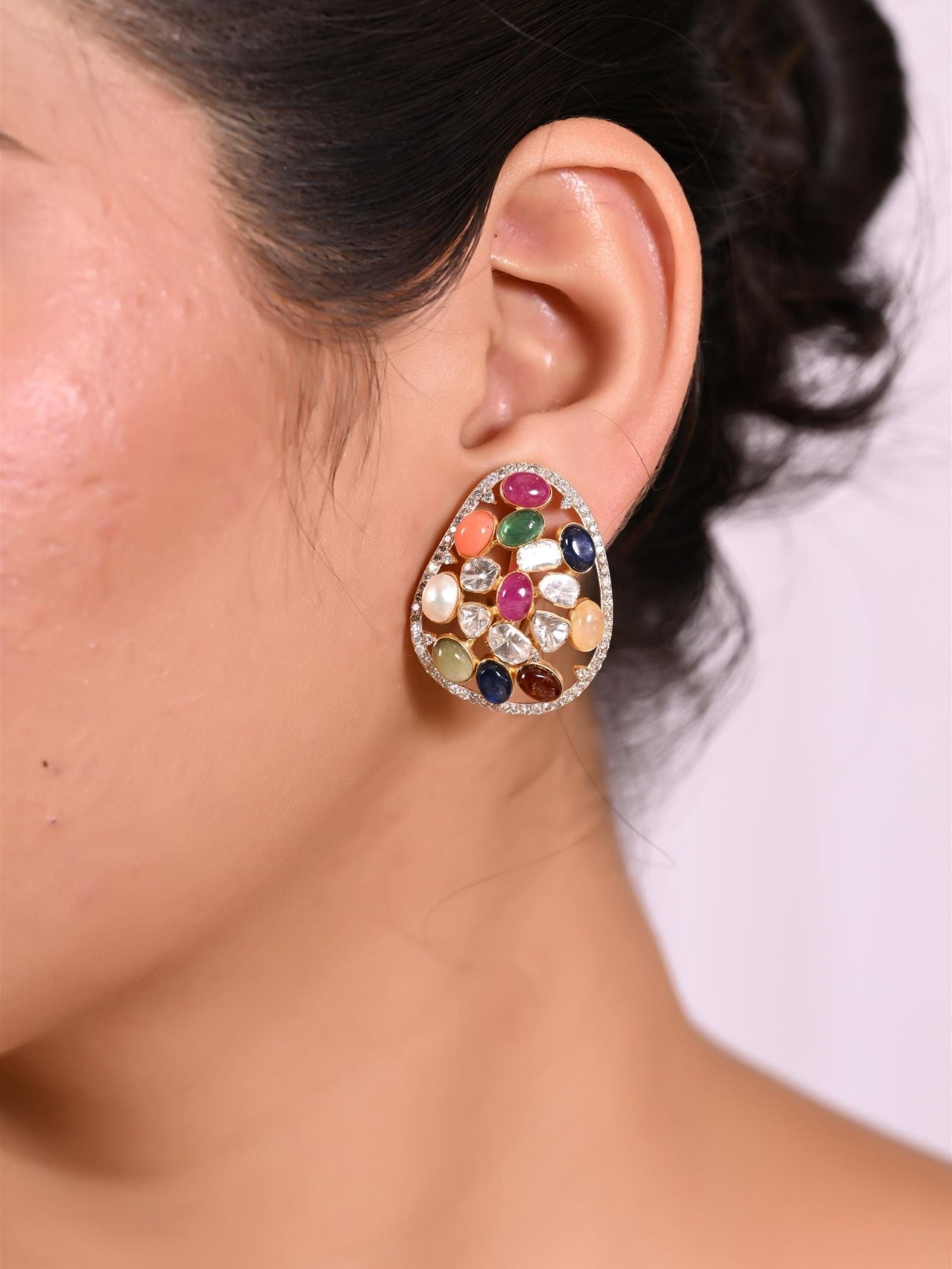 The Gemstone Symphony Earrings
