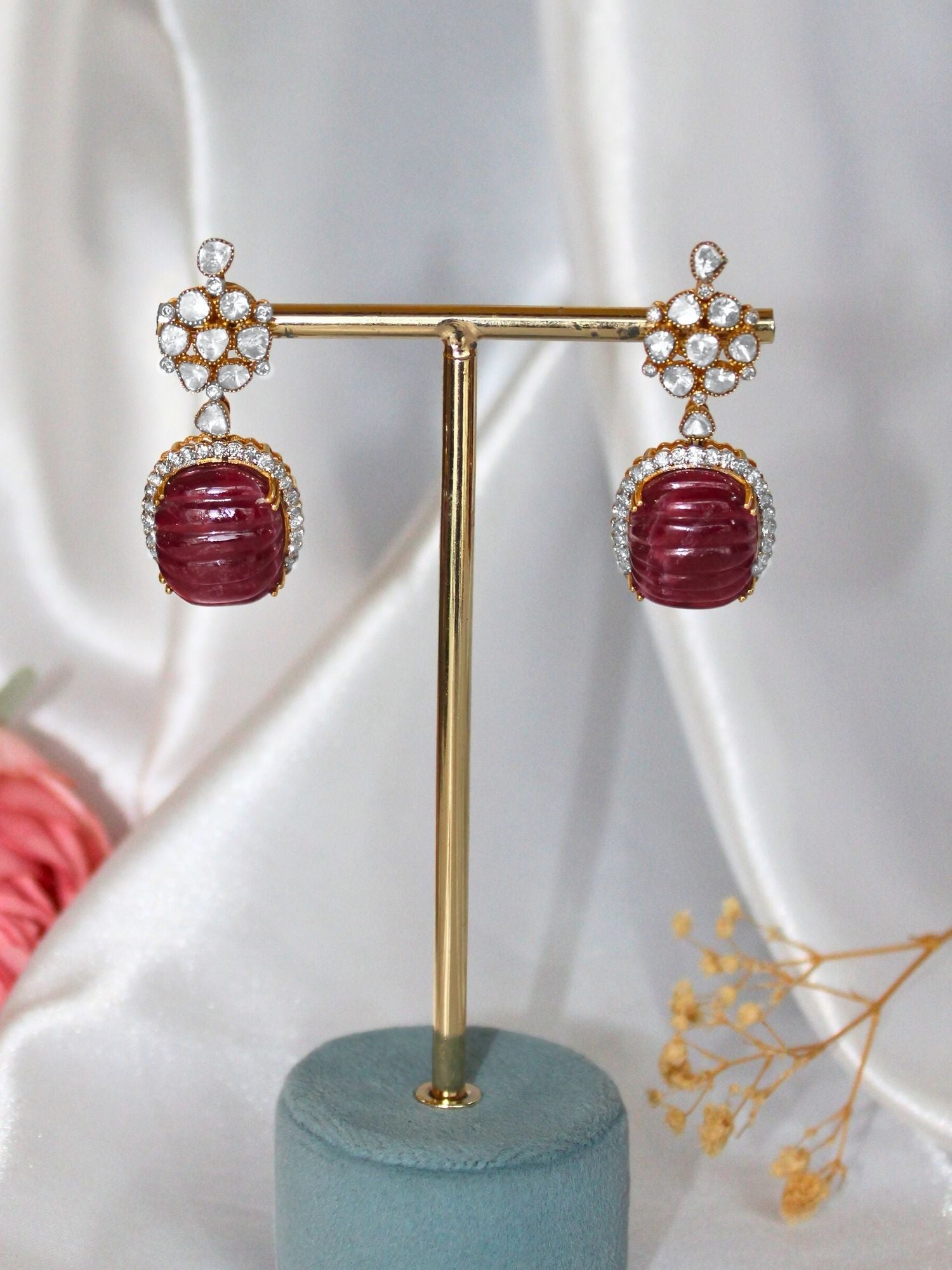 Ruby Drop Earrings