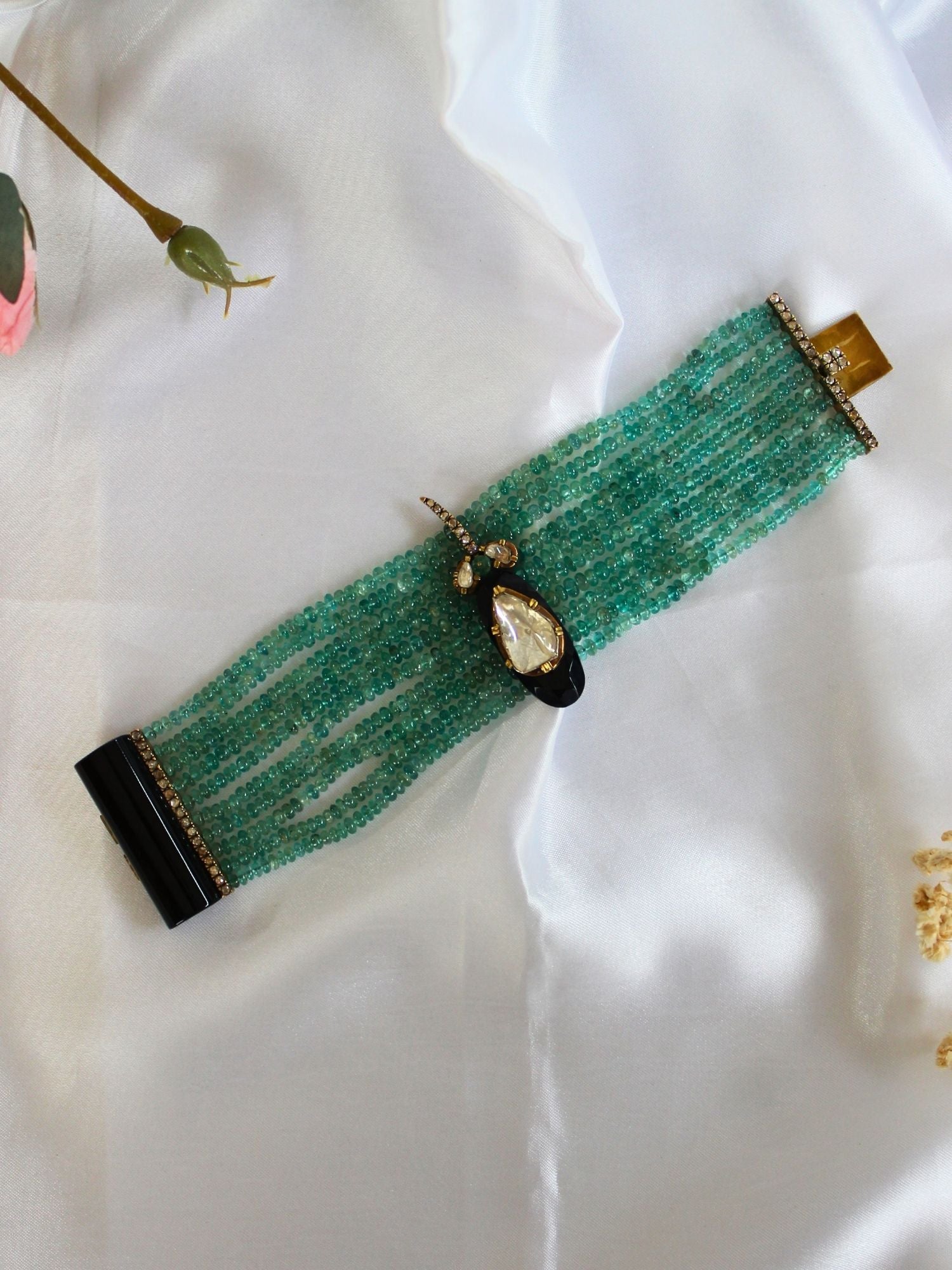 Flora Verdé Emerald Bracelet