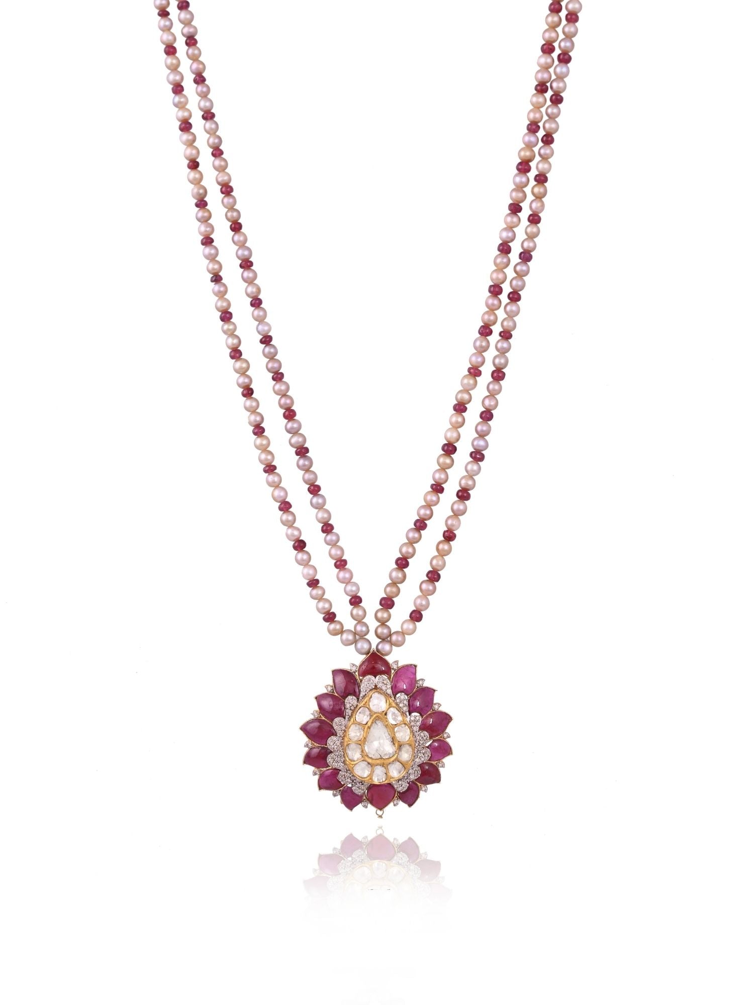 Rouge Drop Ruby Pendant Set