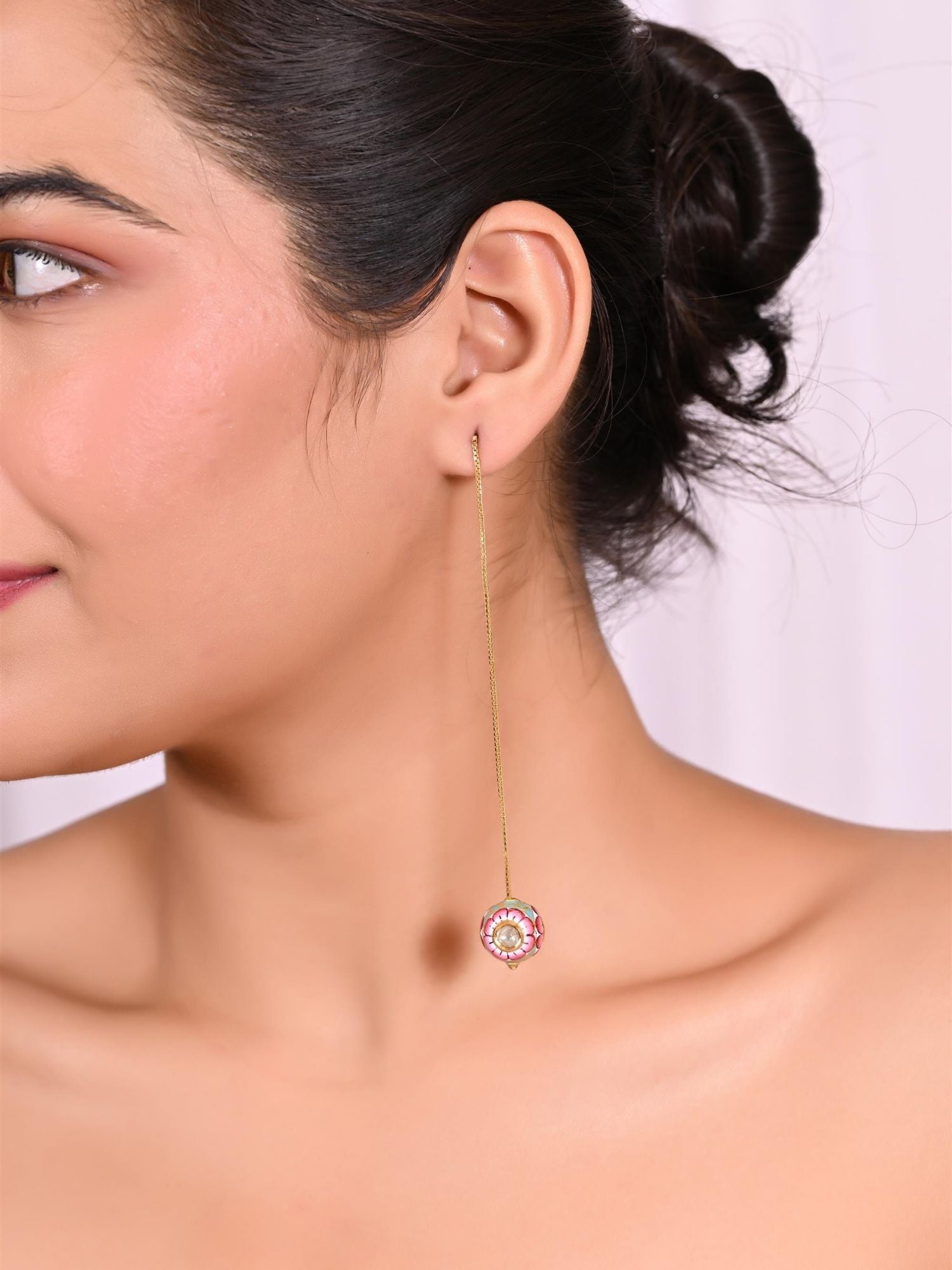 Polki Pendulum Earrings