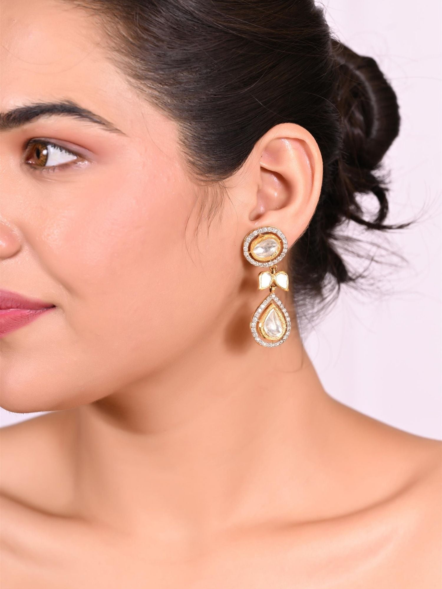 Polki Raindrop Earrings