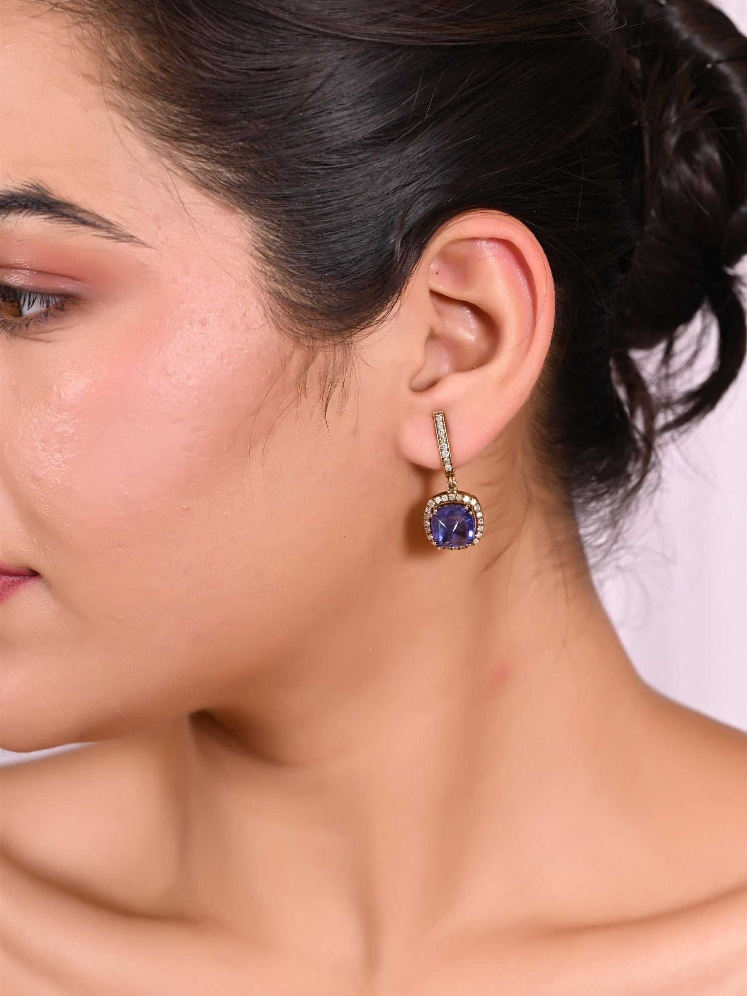 Midnight Cascade Tanzanite Earrings