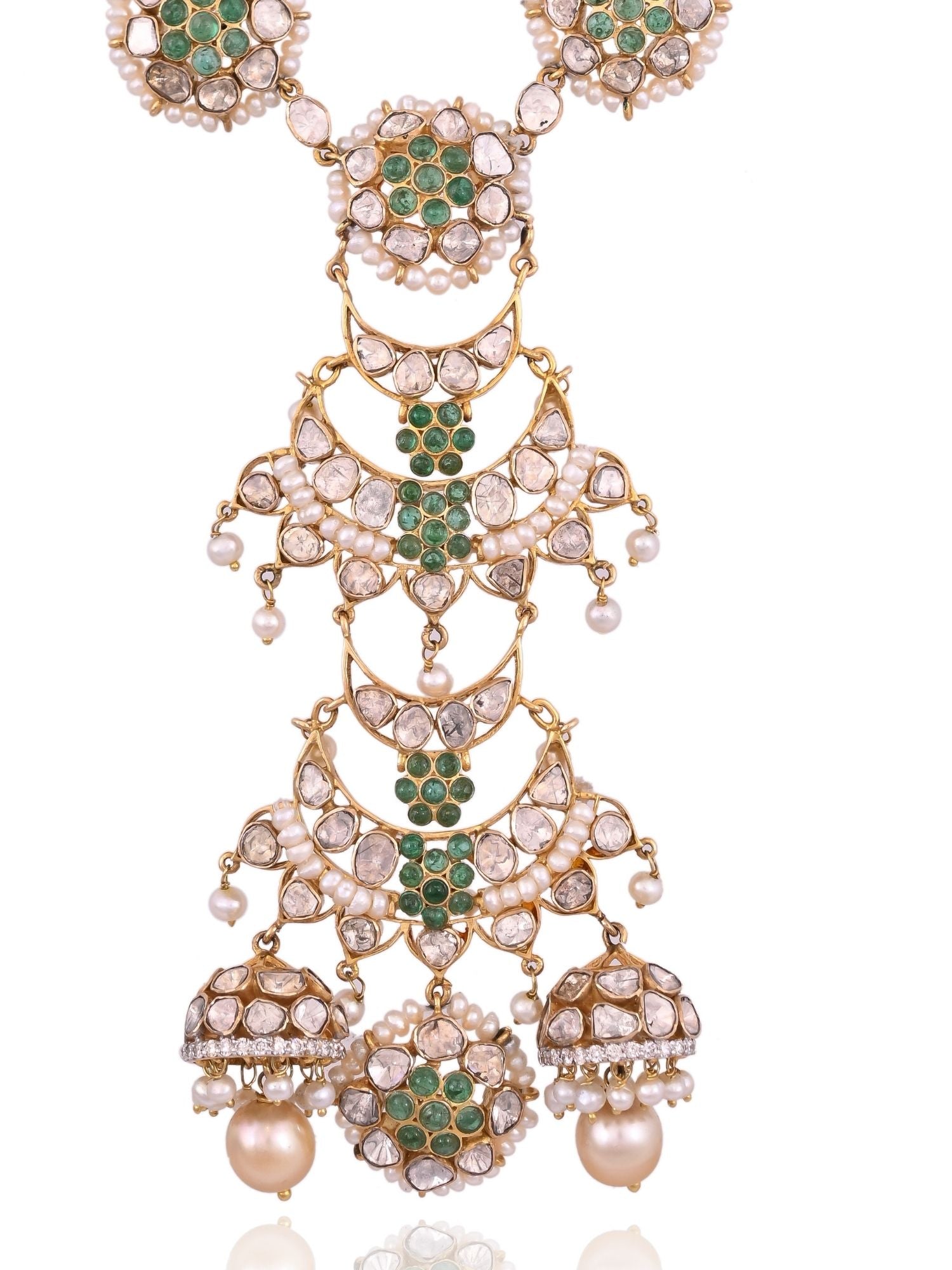 Verdant Glissade Polki Necklace Set
