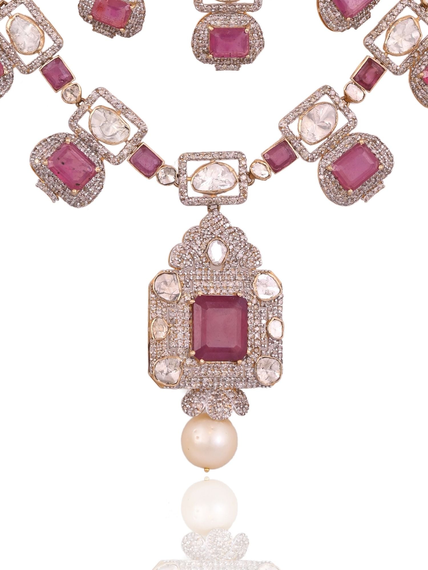 Ruby Reverie Necklace Set