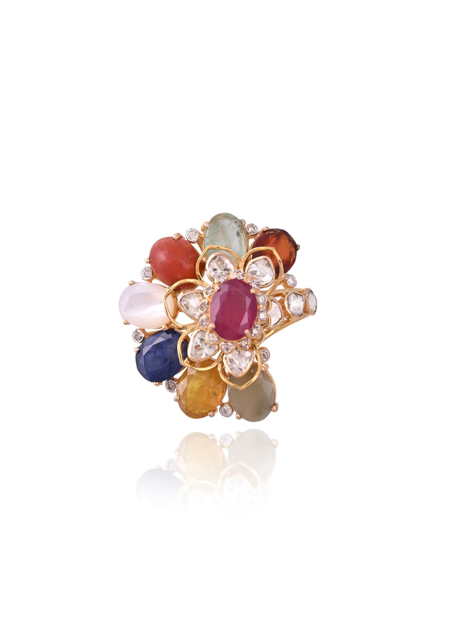 Prismbound Navratan Ring