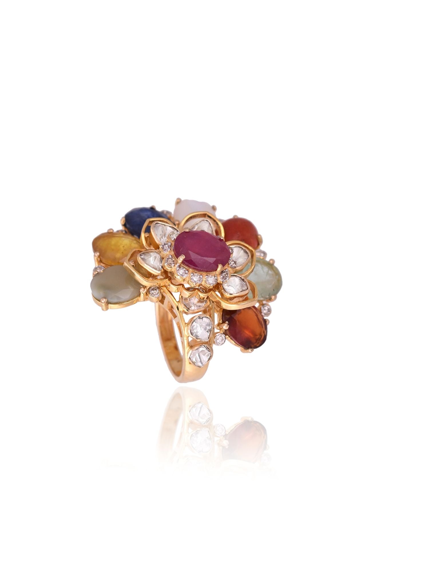 Prismbound Navratan Ring