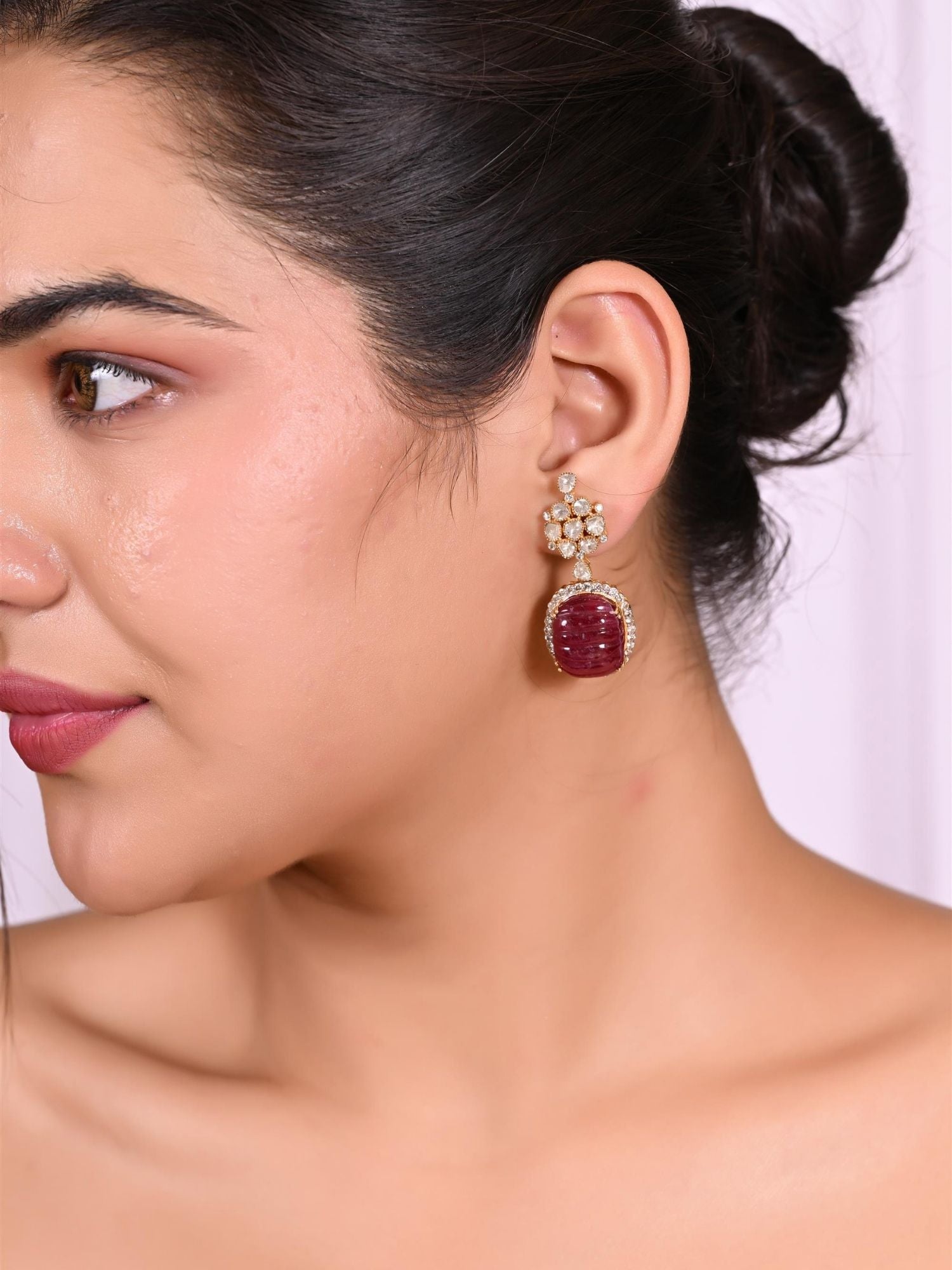 Ruby Drop Earrings