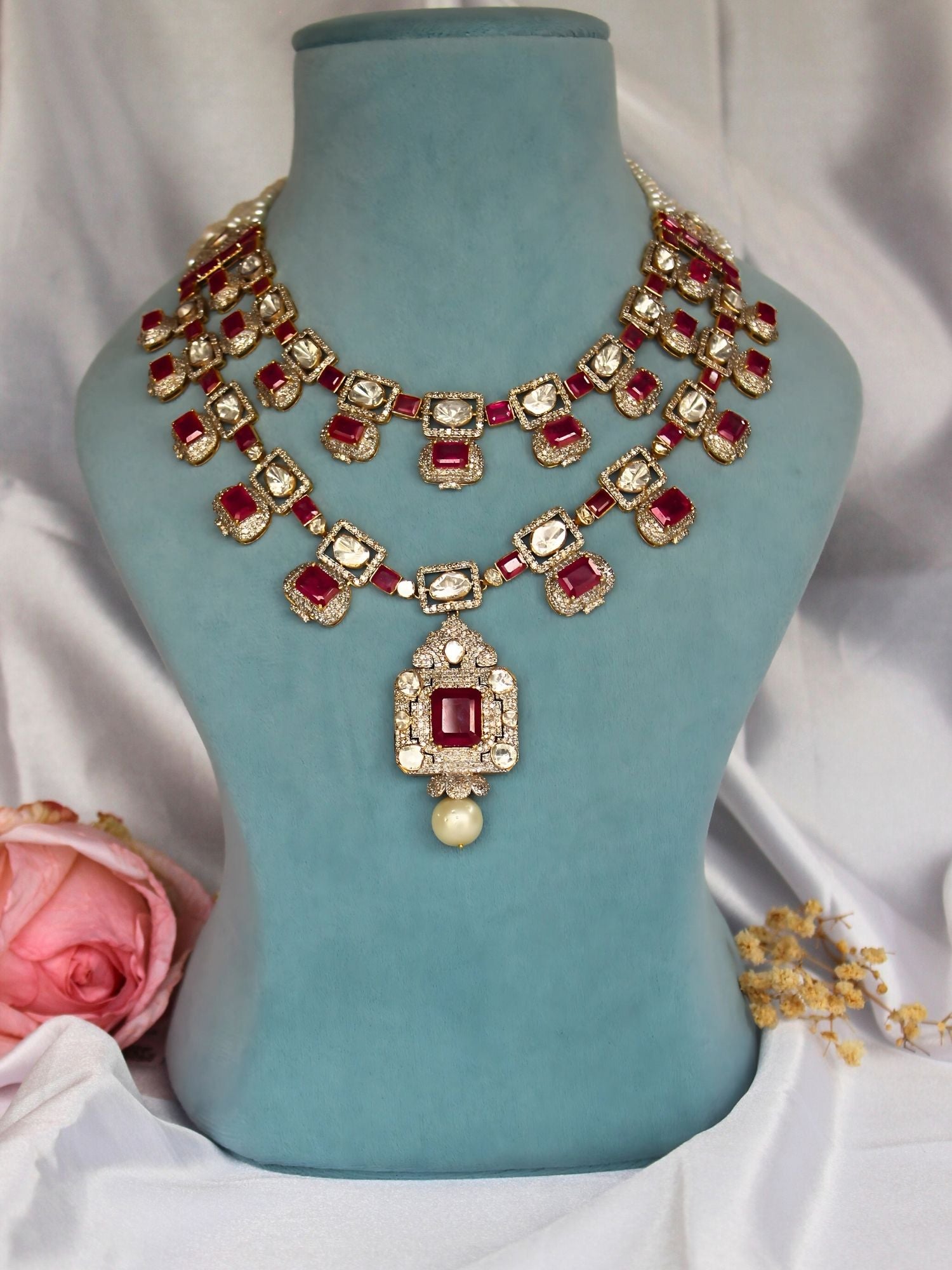 Ruby Reverie Necklace Set