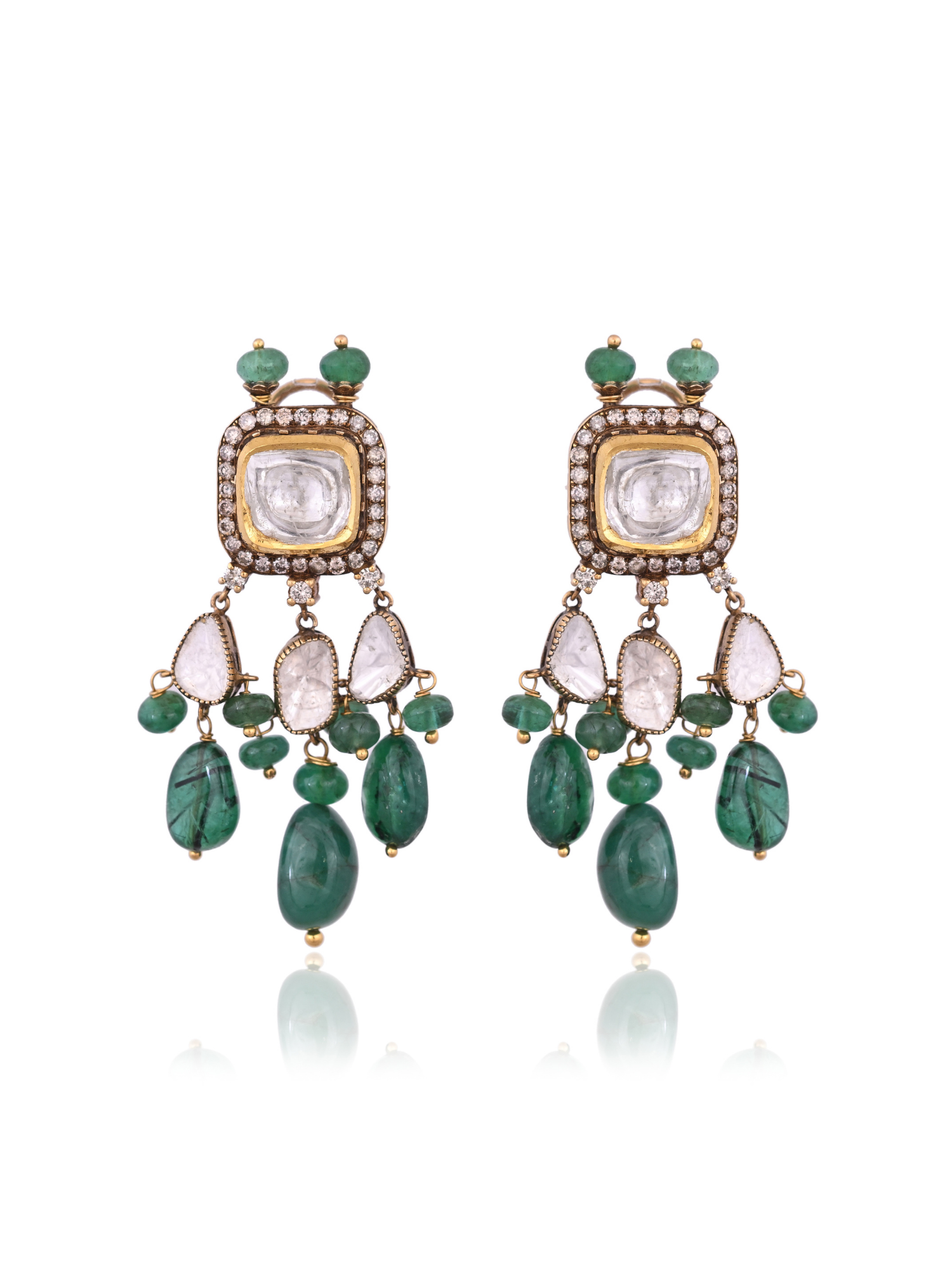 Old World Splendor Emerald Necklace Set
