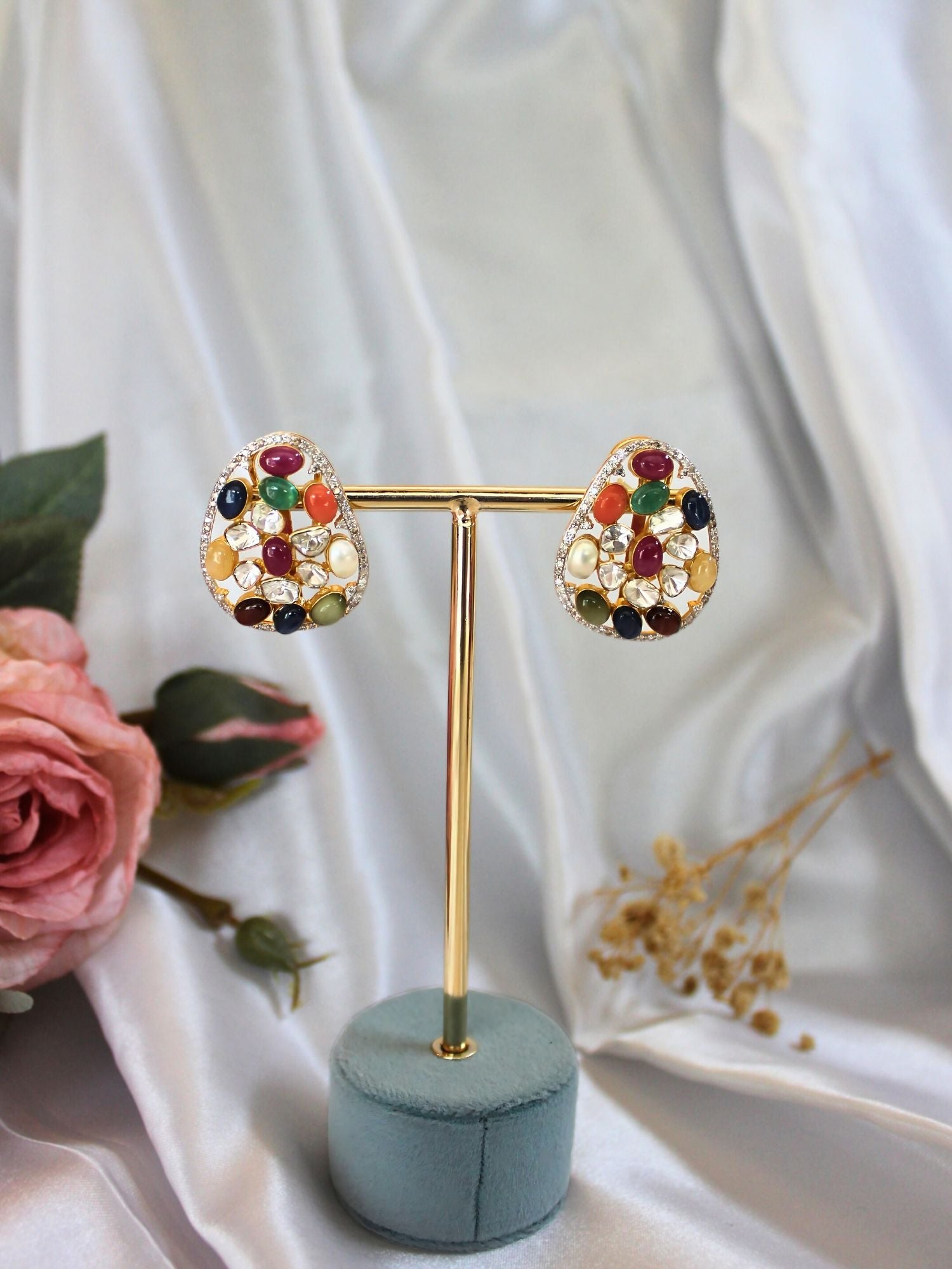 The Gemstone Symphony Earrings