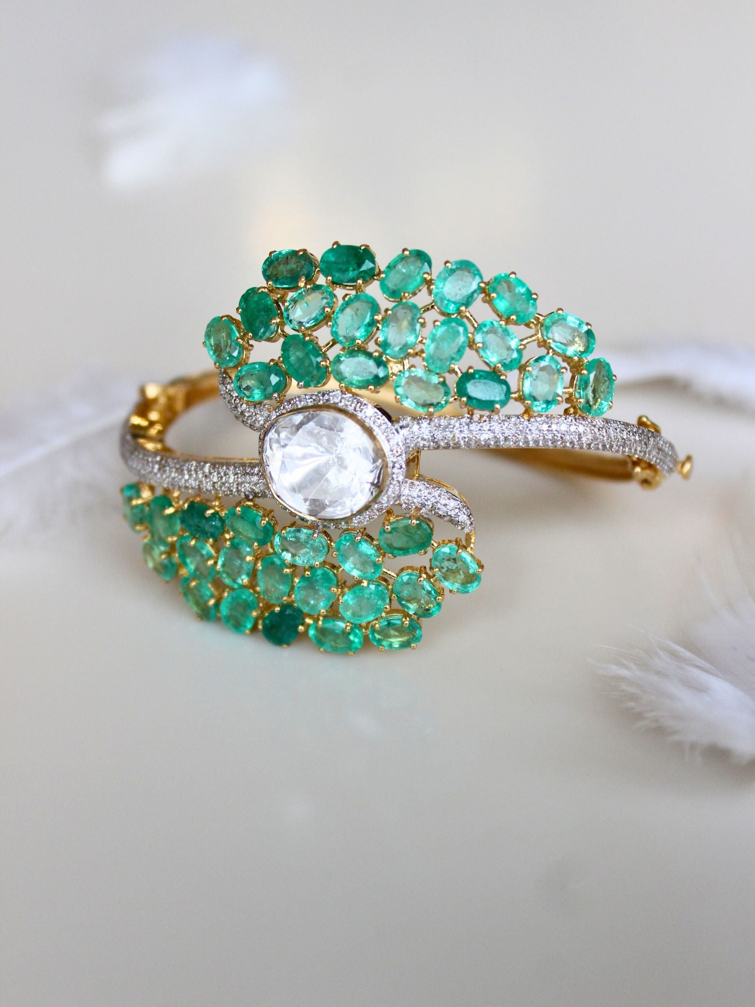Crown of Emeralds Bangle