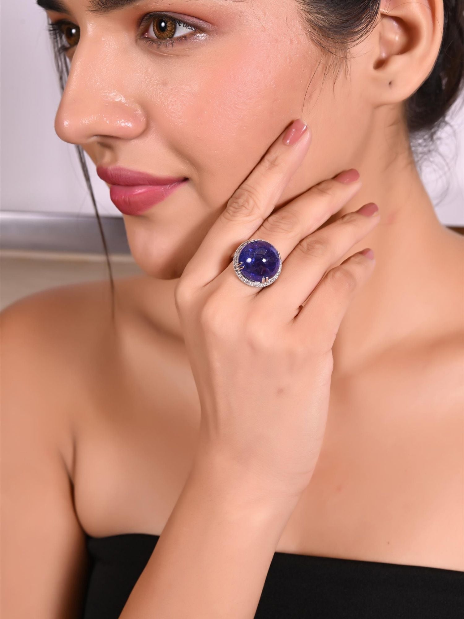 Spiral Pearl Ring