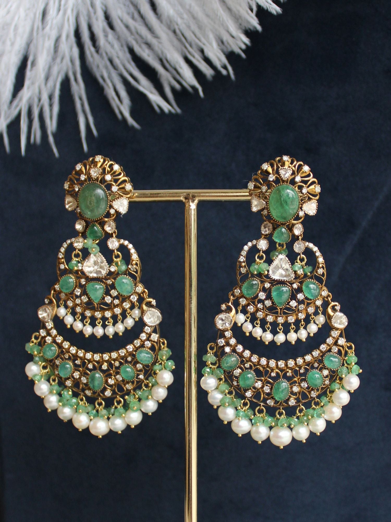Lushfall Emerald Danglers