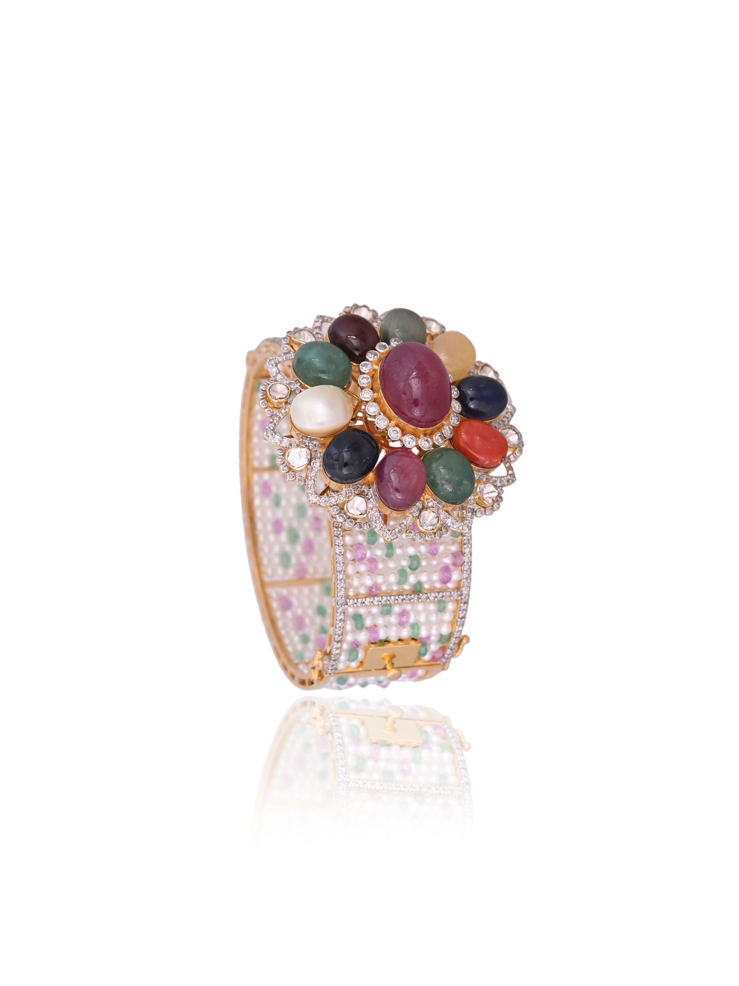 Bloom of Nine Navratna Bangle