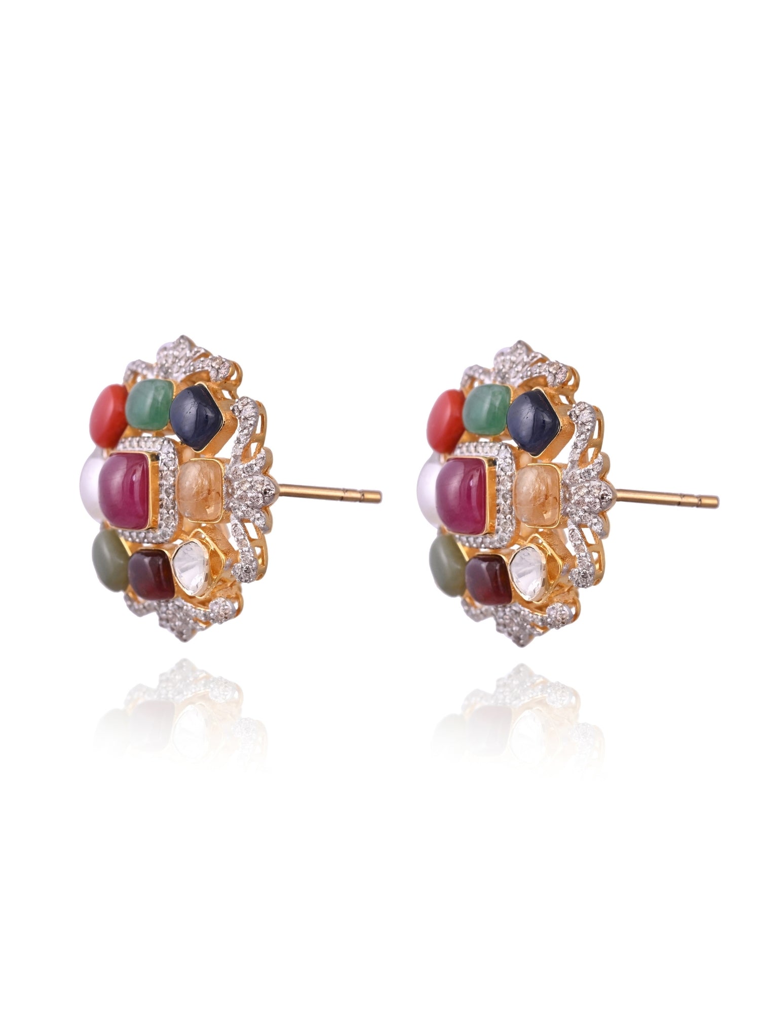 Cluster of Color Pendant Set