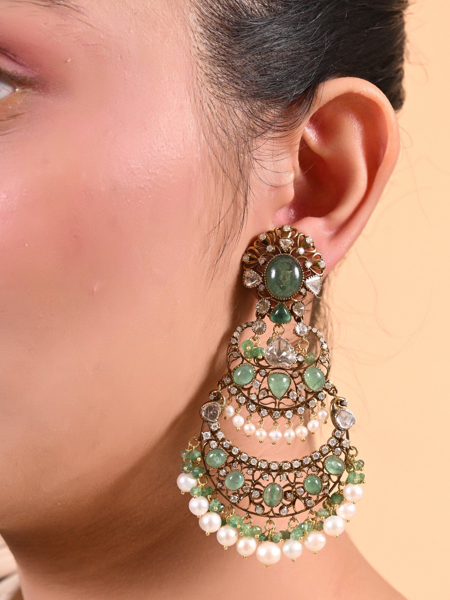 Lushfall Emerald Danglers