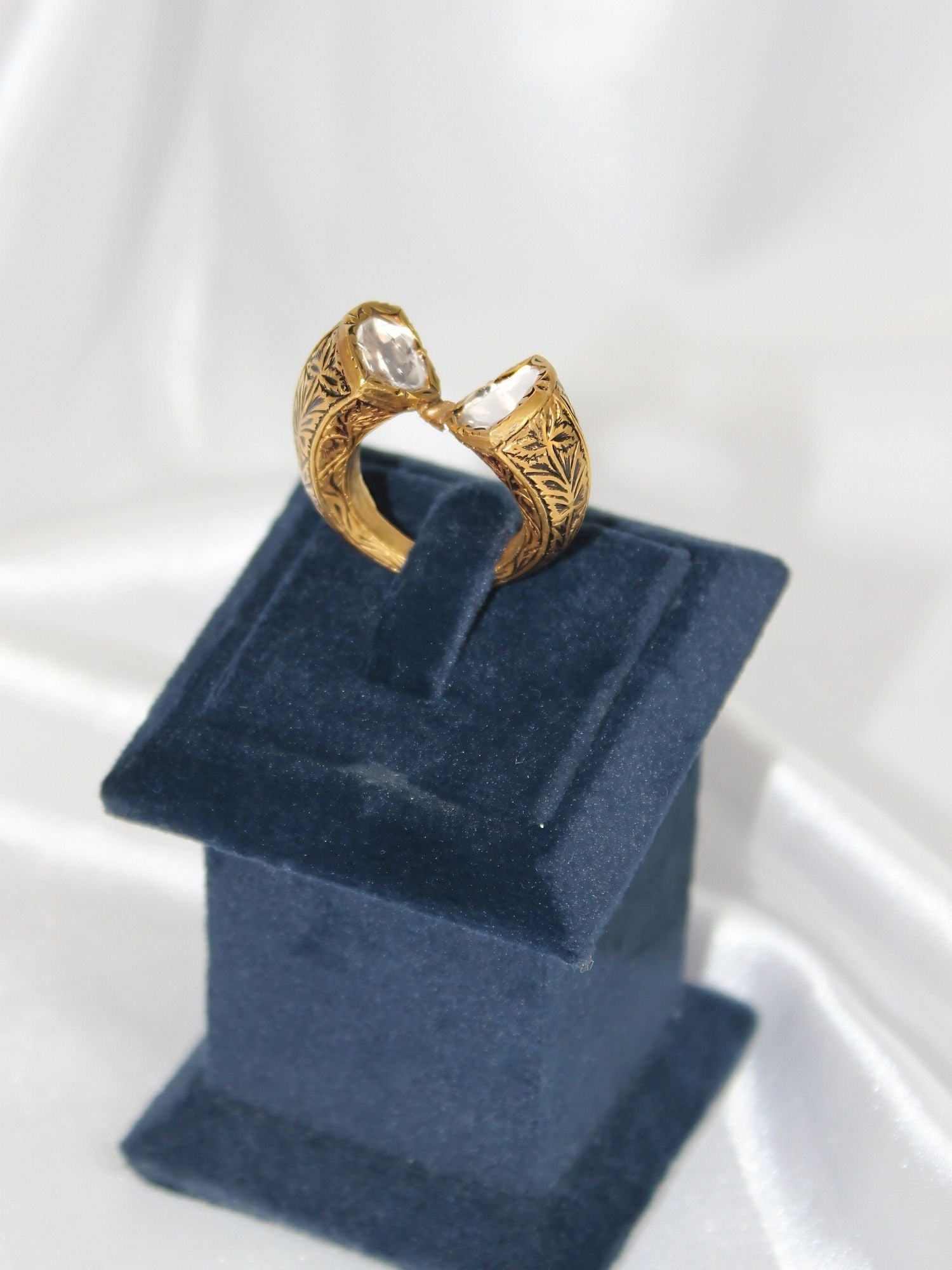 Old Gold Polki Ring