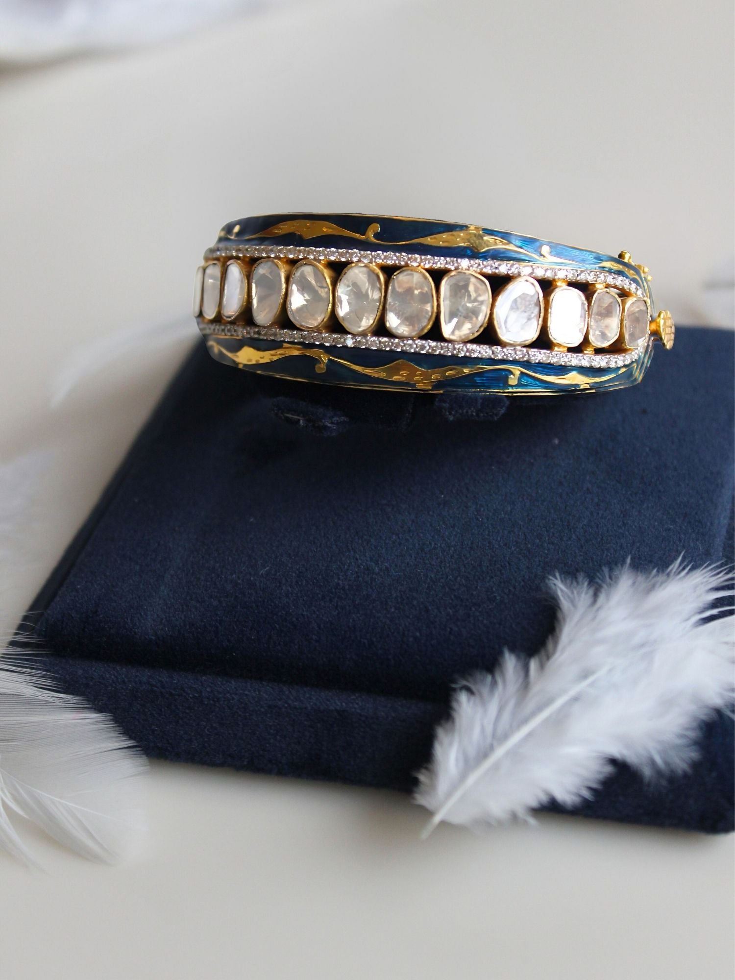 Golden Tide Polki Bangle