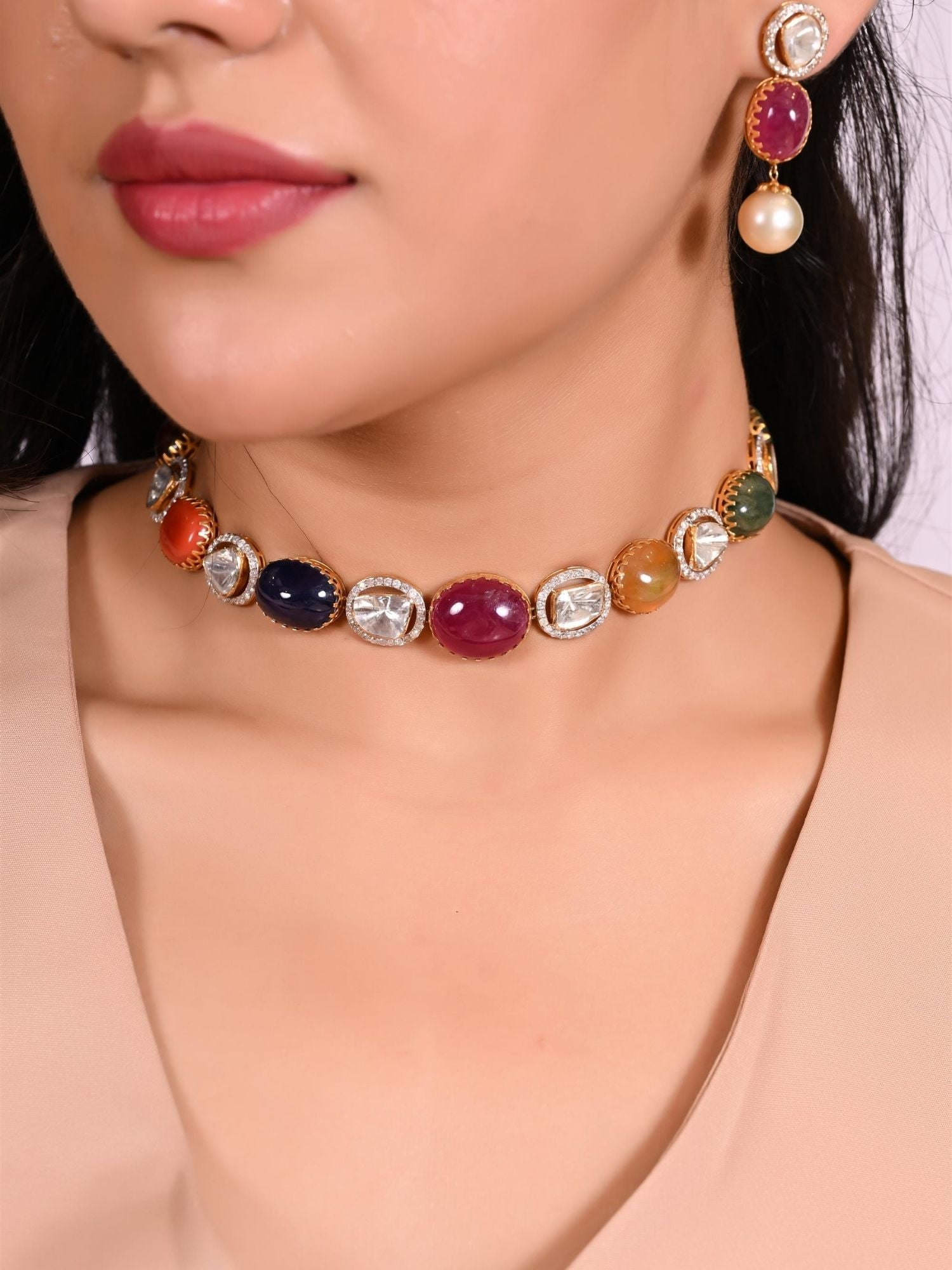 Mosaic Loop Necklace Set
