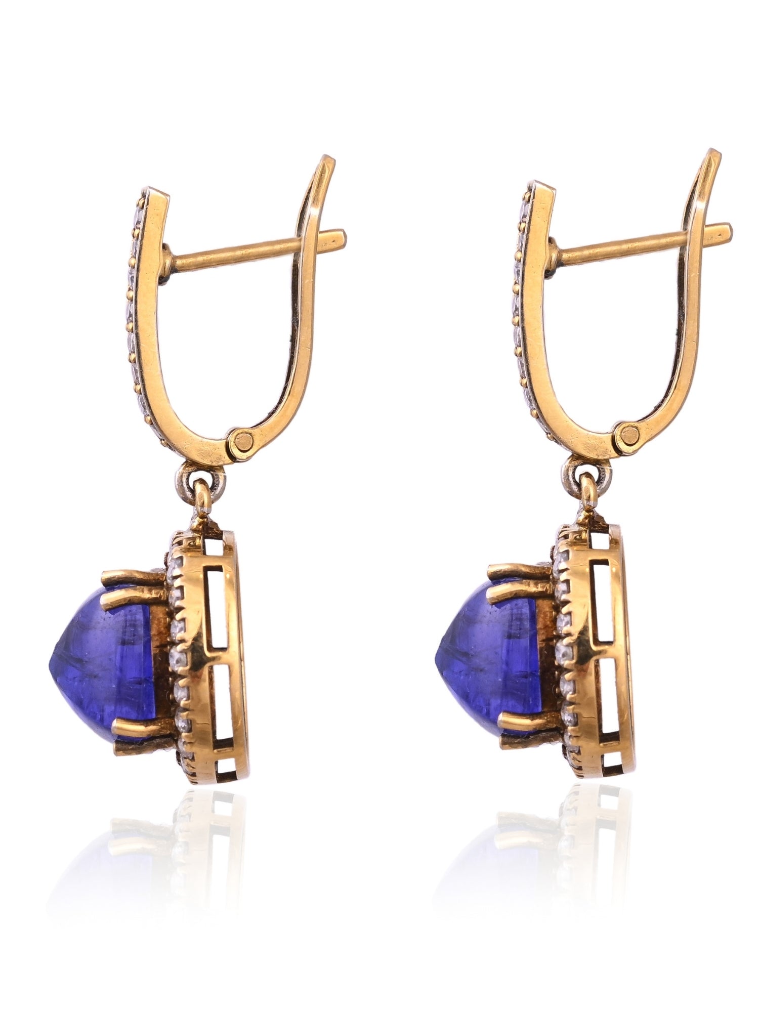 Midnight Cascade Tanzanite Earrings