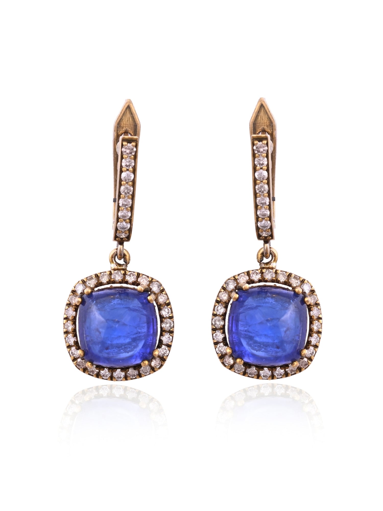 Midnight Cascade Tanzanite Earrings
