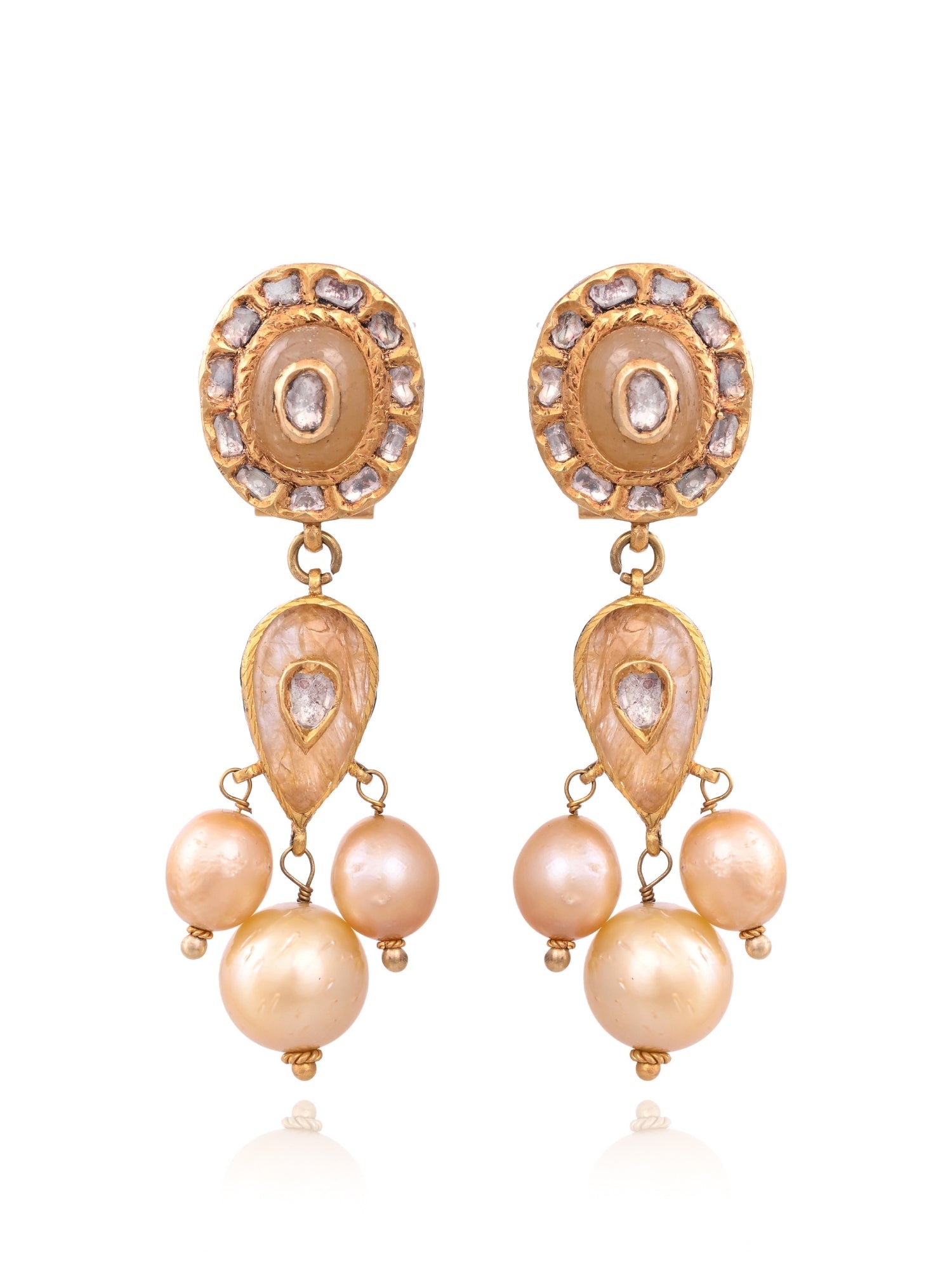 The Pearlfall Sapphire Earrings